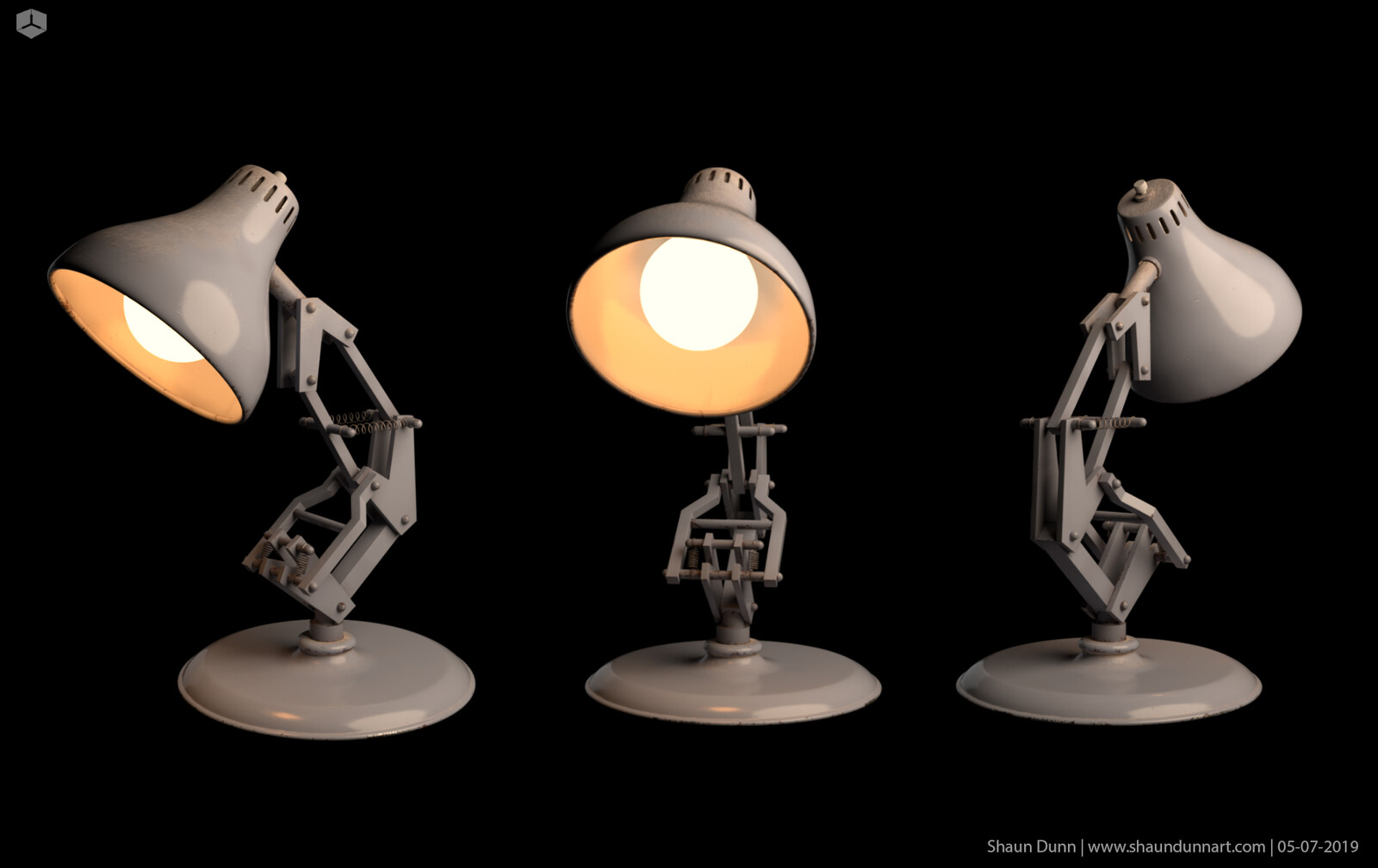 Luxo Jr textured with some fun lighting.