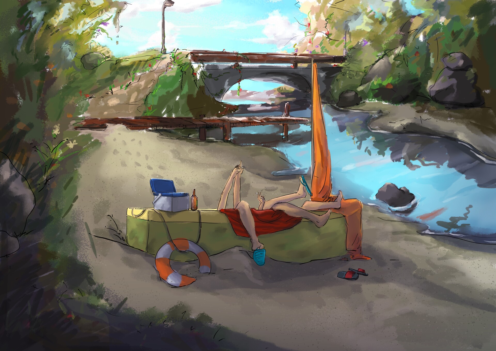 Artstation Environment Painting Practice Ally Ng