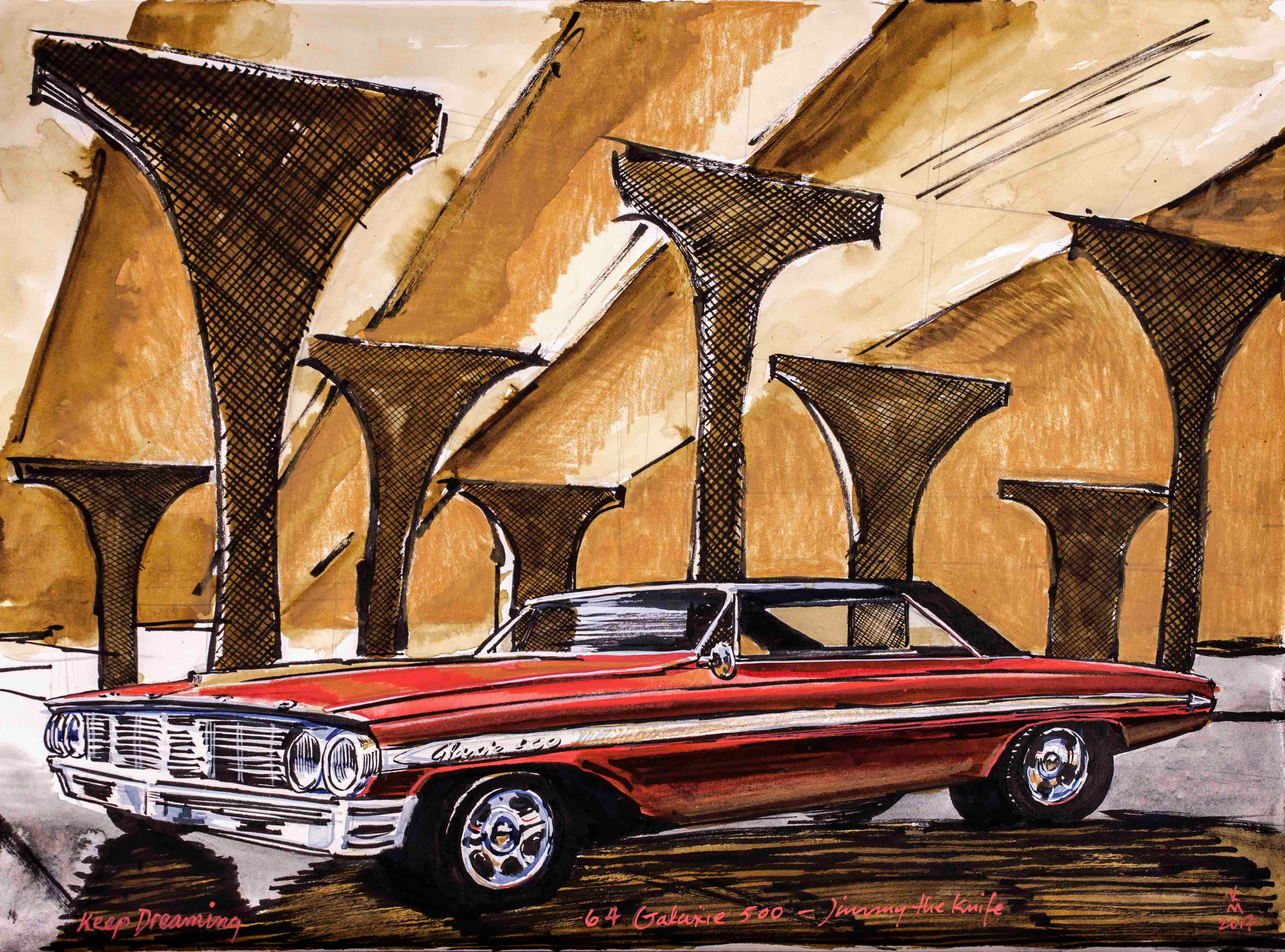 60's muscle, FORD Galaxie 500.