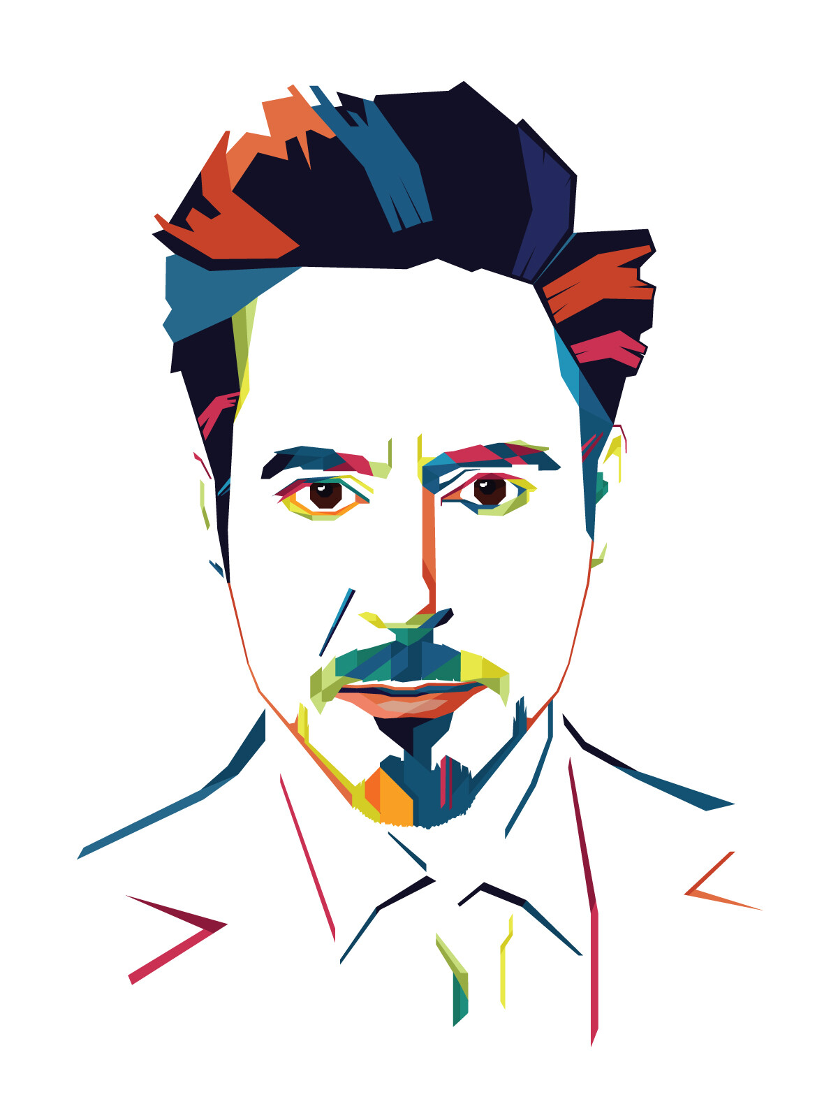 Rohan Ghosh Robert Downey Jr Wpap Portrait Social networking avatars, birthday gifts, christmas. rohan ghosh robert downey jr wpap