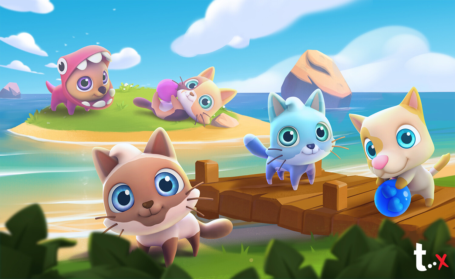 Concept and creation of the pets. Environment painted by other in-house artists.