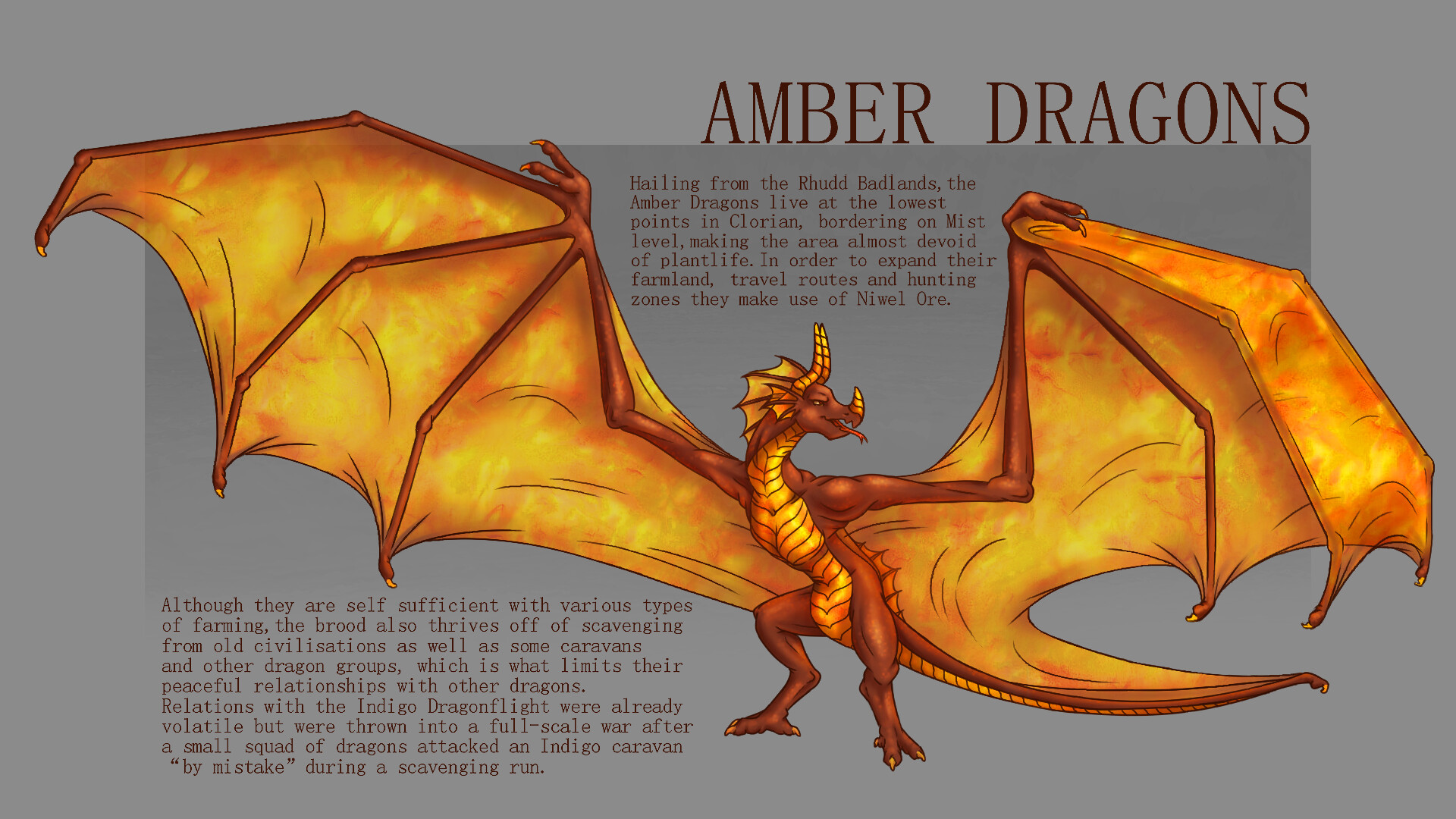 amber dragon