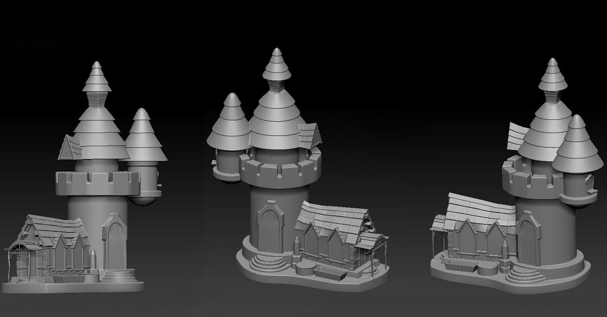 Artstation Mini Castle Moeed Shafi
