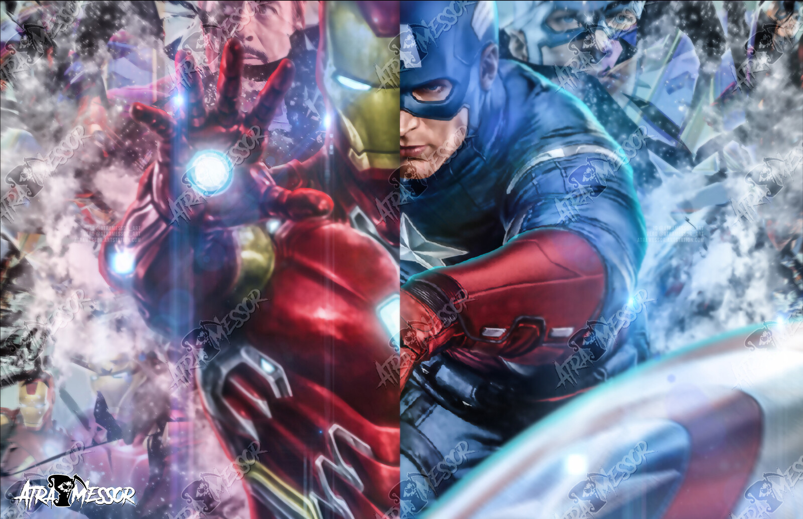 Iron Man Cap side by side