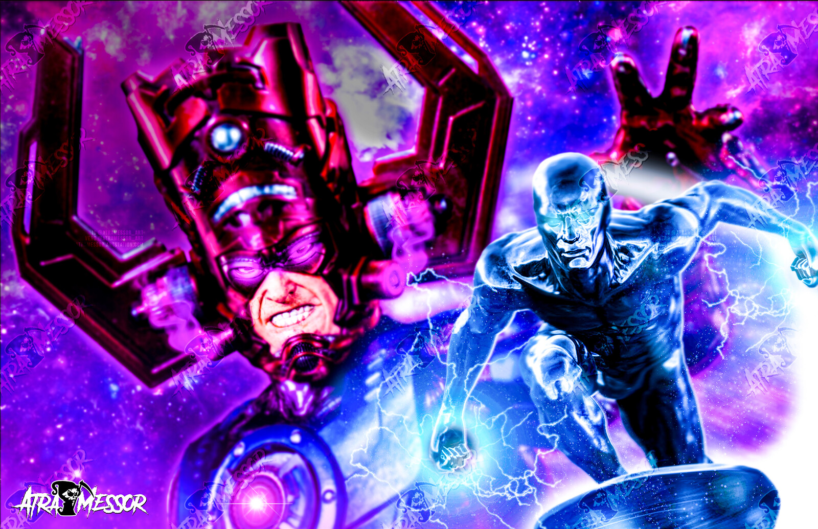 Galactus and Silver Surfer
