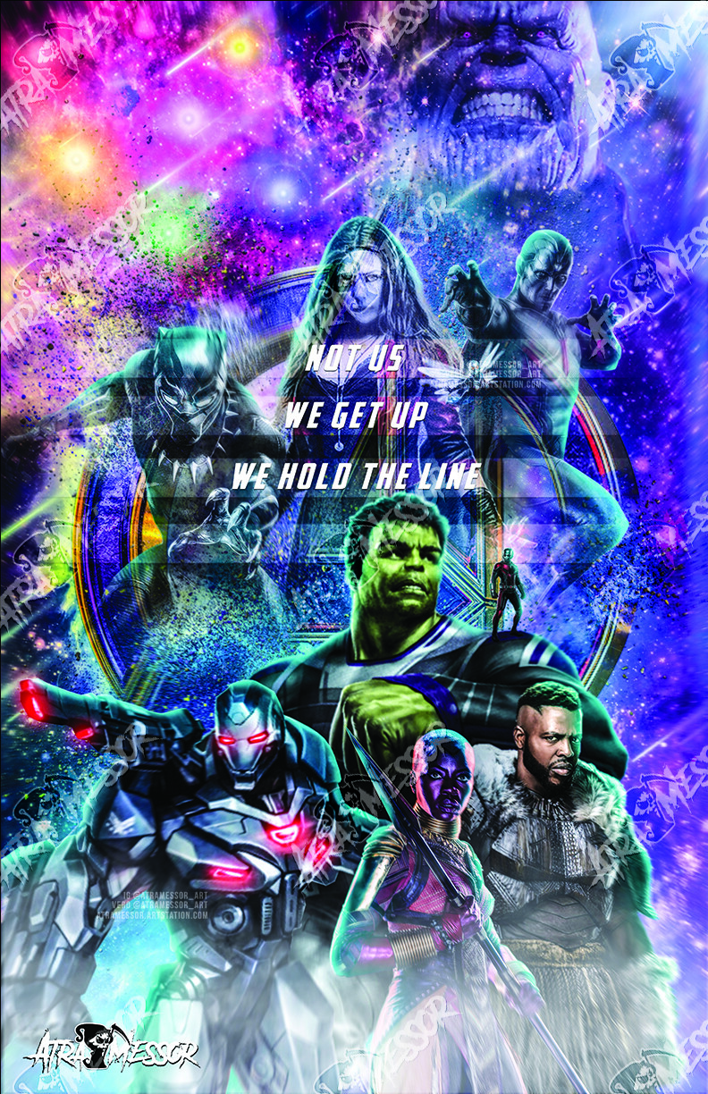 Hulk, War Machine, Okoye, M'baku, Antman (endgame Set)
