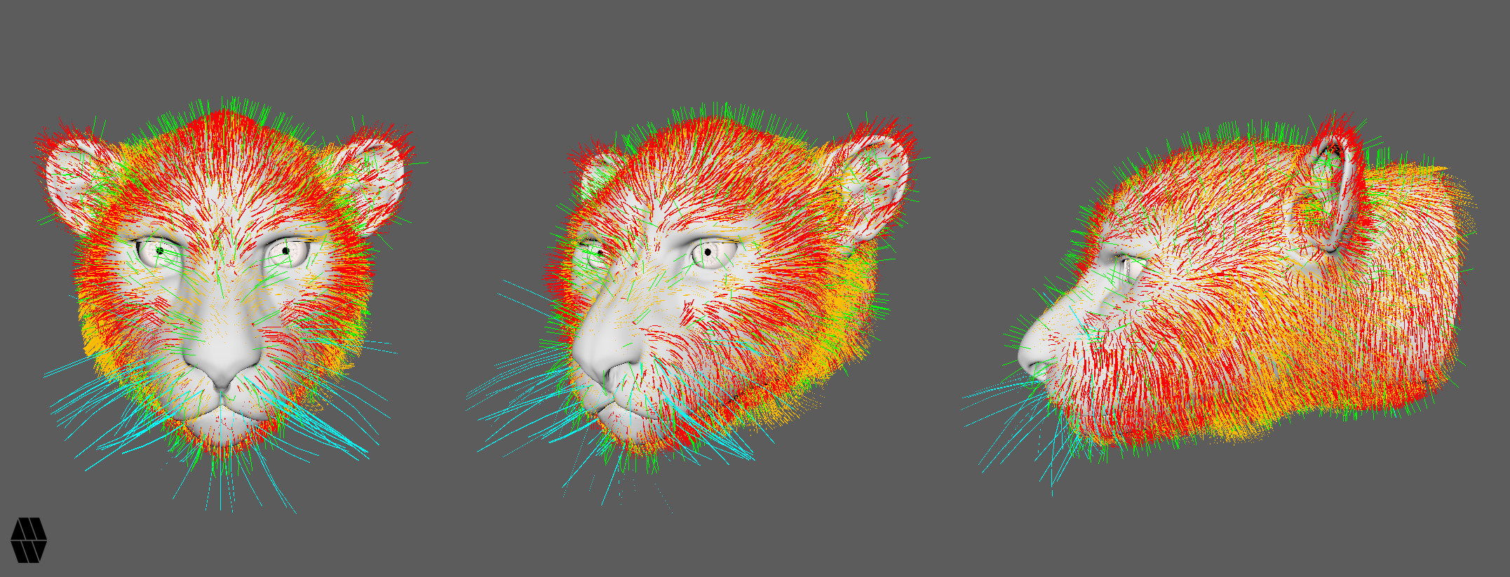 Xgen Fur guides layout (maya) 