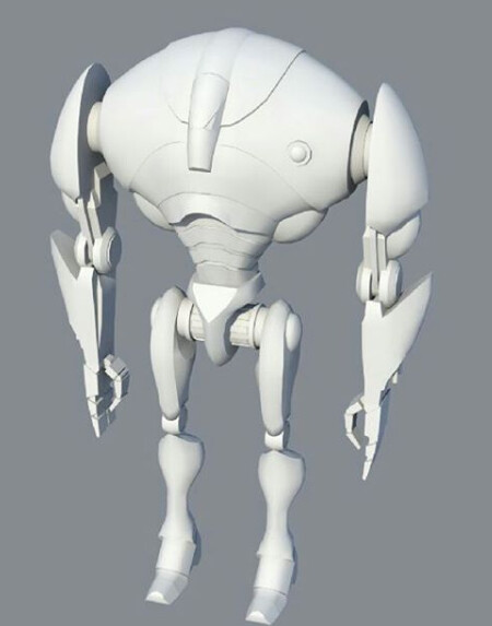 Sergi Segarra Garrucho Star Wars Battle Droids Model