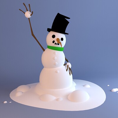 Johnny haarup snowman 3dc