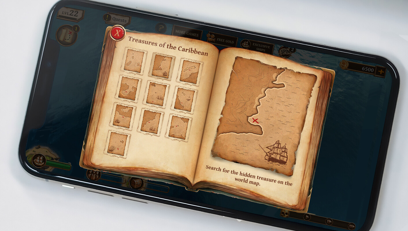 Window I made and implemented for a treasure hunting quest in the original game. Presentation photo of phone by CoinView App on Unsplash.