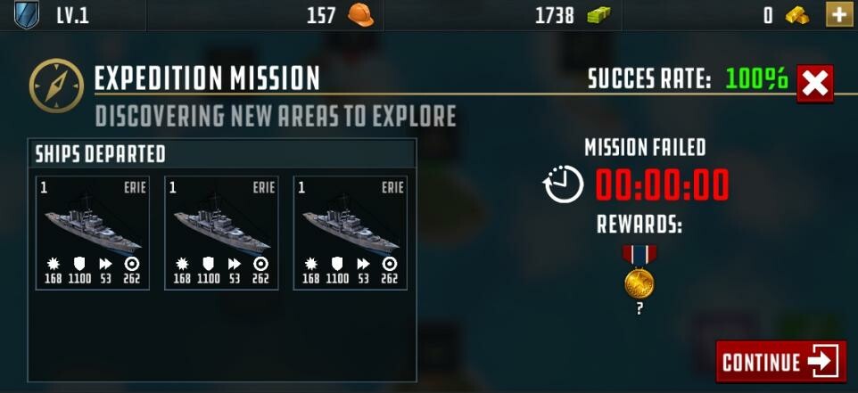 screenshot of a mission screen working in game