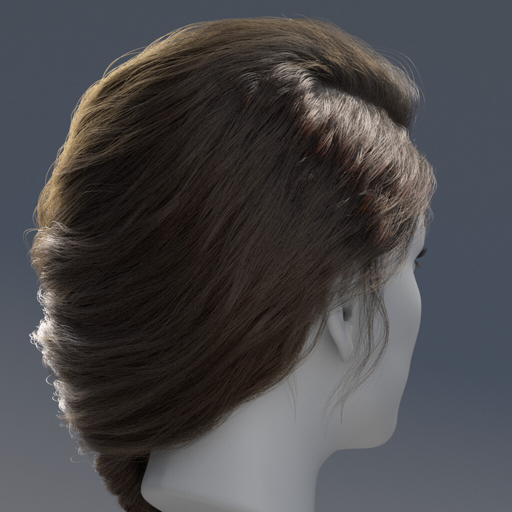 Artstation Realistic Hairs Xgen 03 Daphne Bonneau