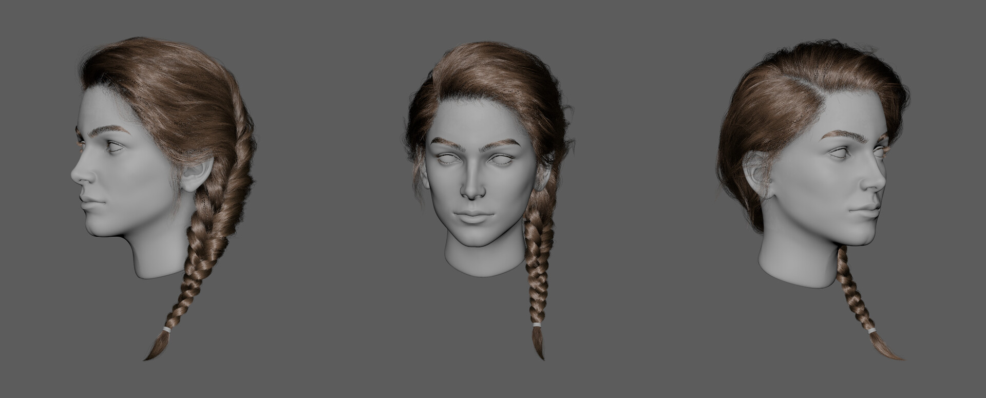 Artstation Realistic Hairs Xgen 03 Daphne Bonneau