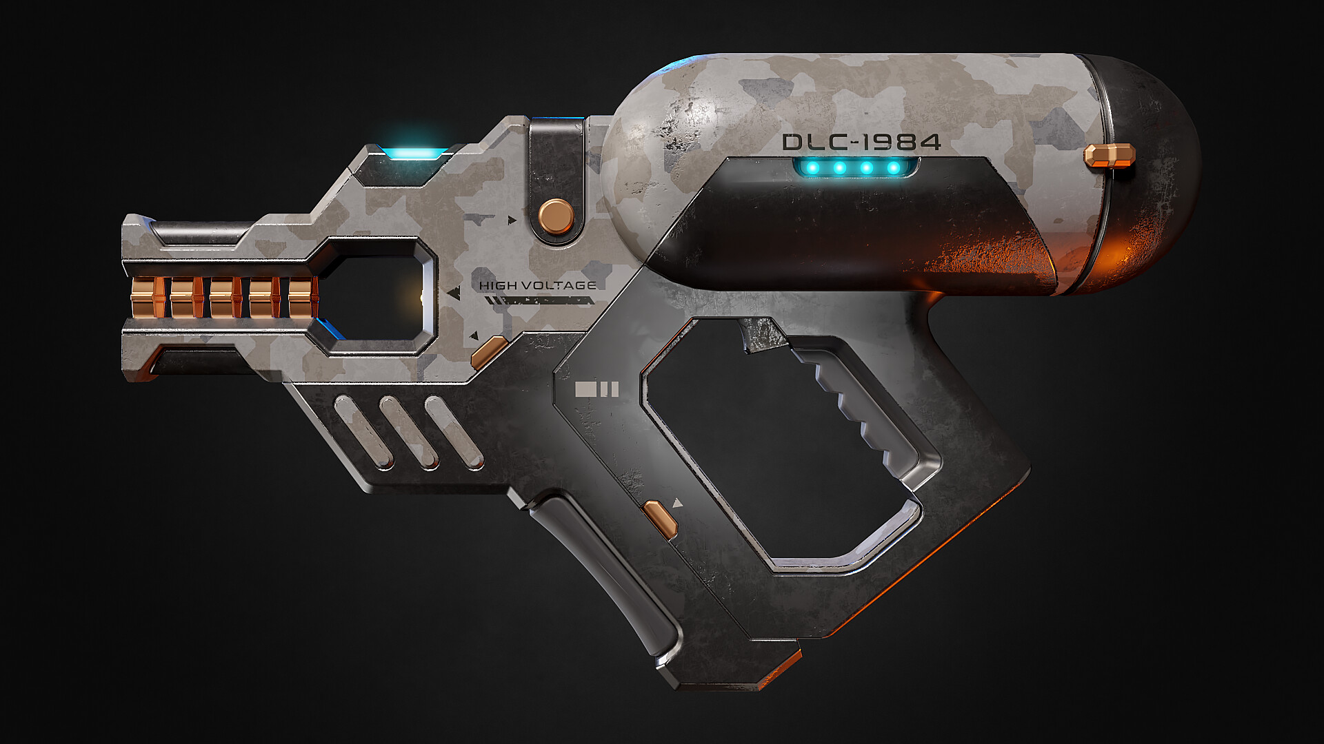 blæse hul Tremble rolige ArtStation - Hardsurface modeling a Sci-Fi Gun with HardOPS in Blender 2.8