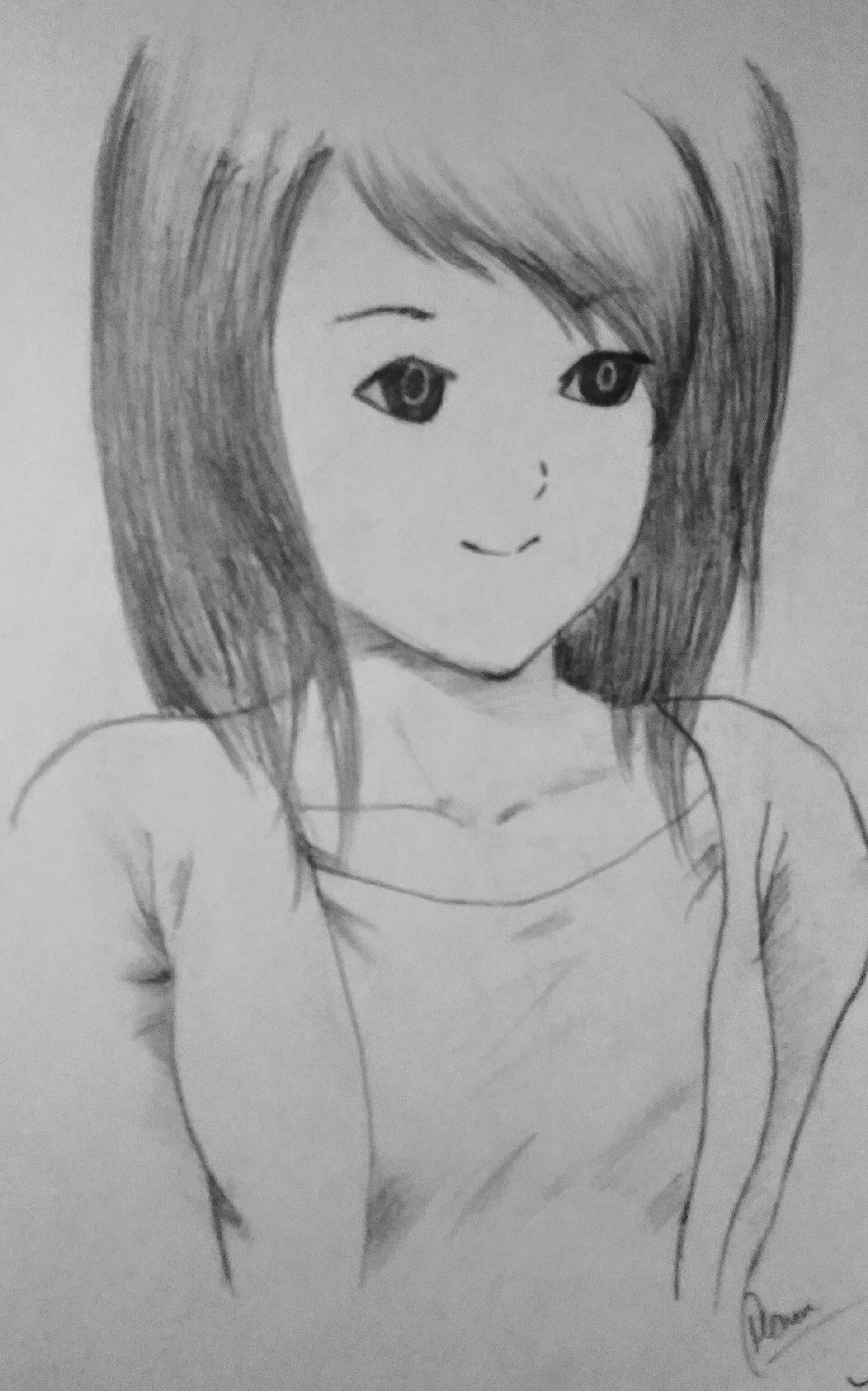 Artstation Cute Girl Sktech Pencil Shading Manish Mehta,Lonely Girl Drawing