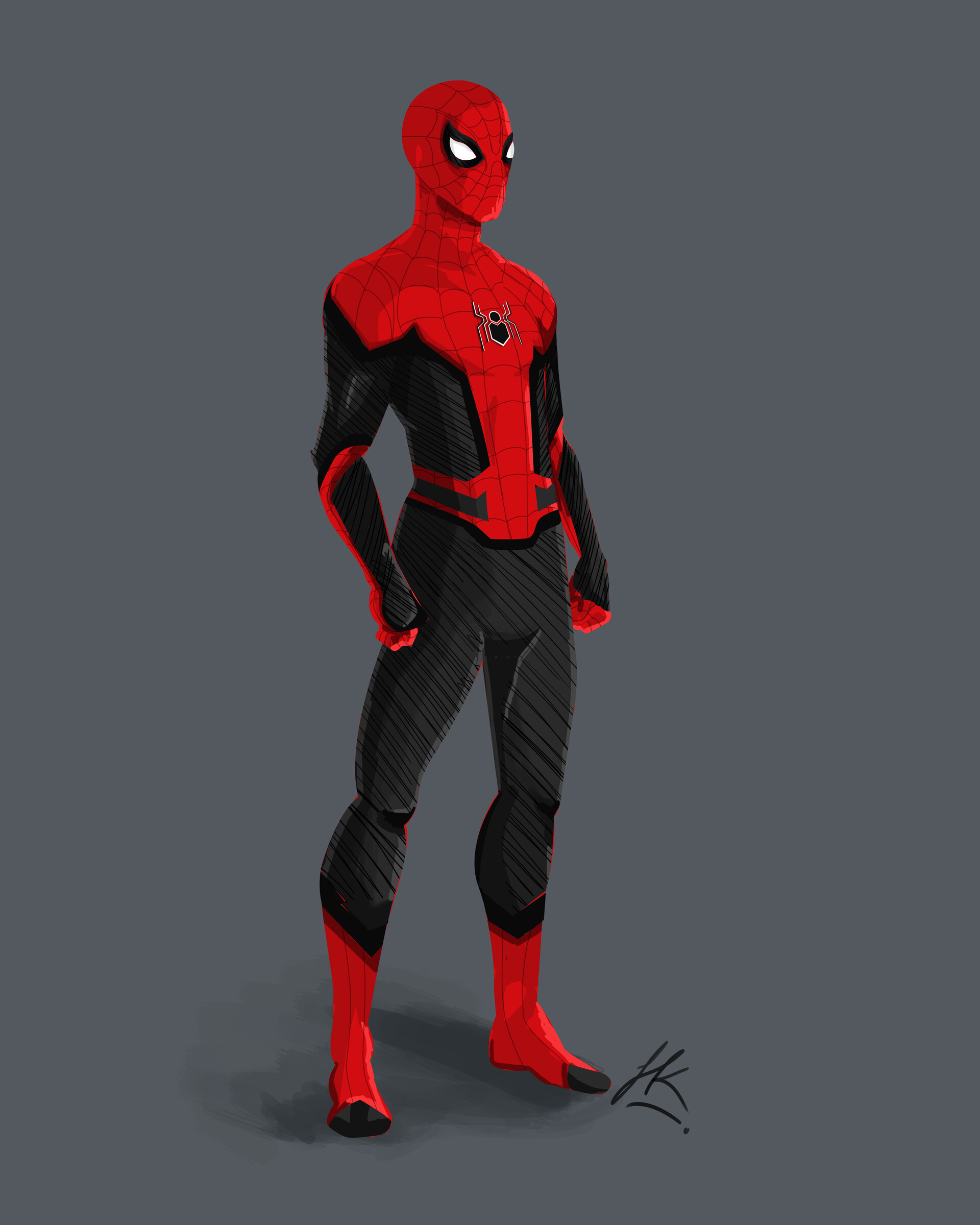 Artstation Spiderman Far From Home Suit Animated Style Concept Hk Artworks