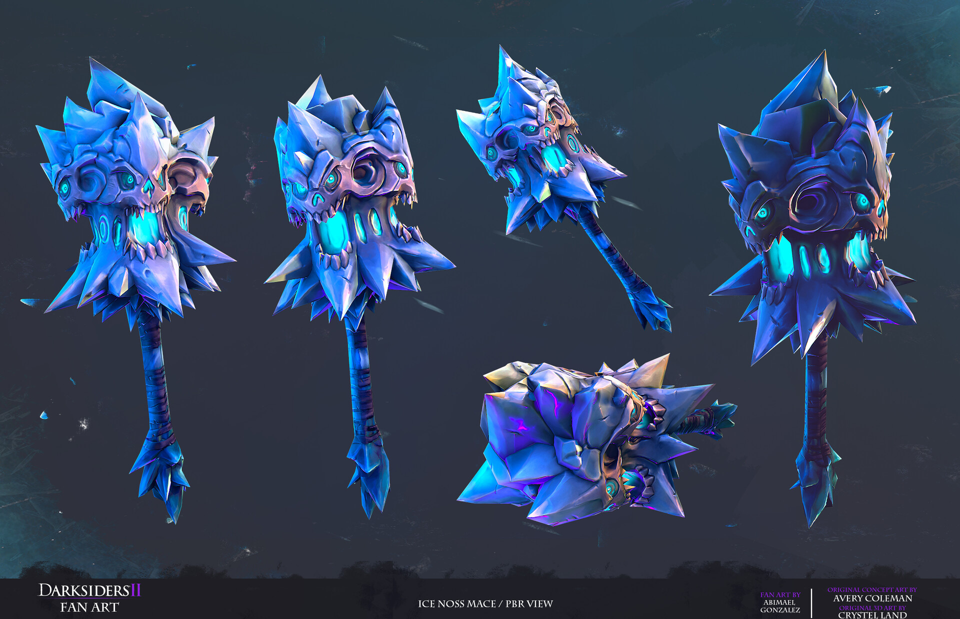 Artstation Ice Noss Mace Abimael Gonzalez