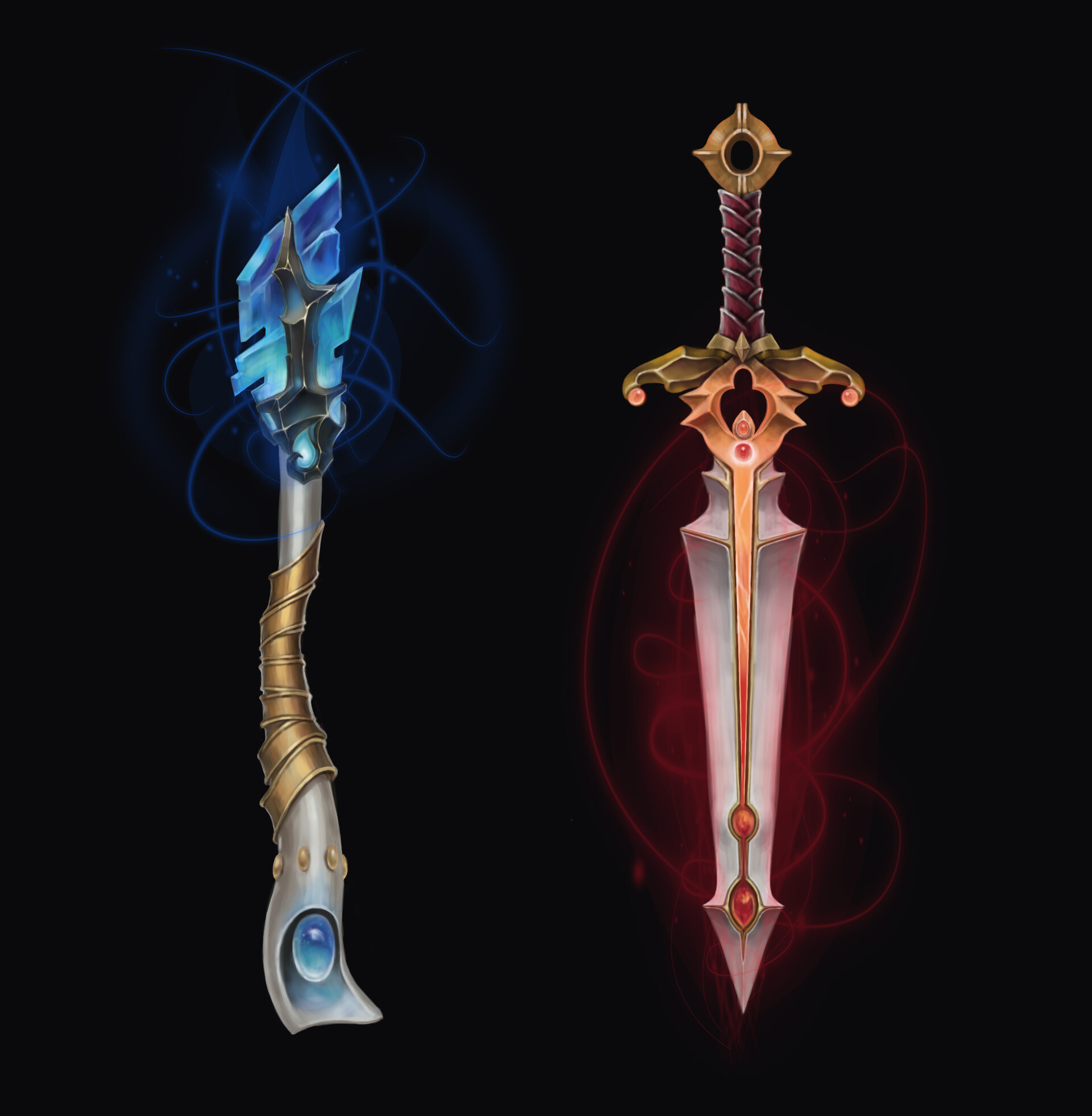 Mj Jennie Kim Swords Painting Study