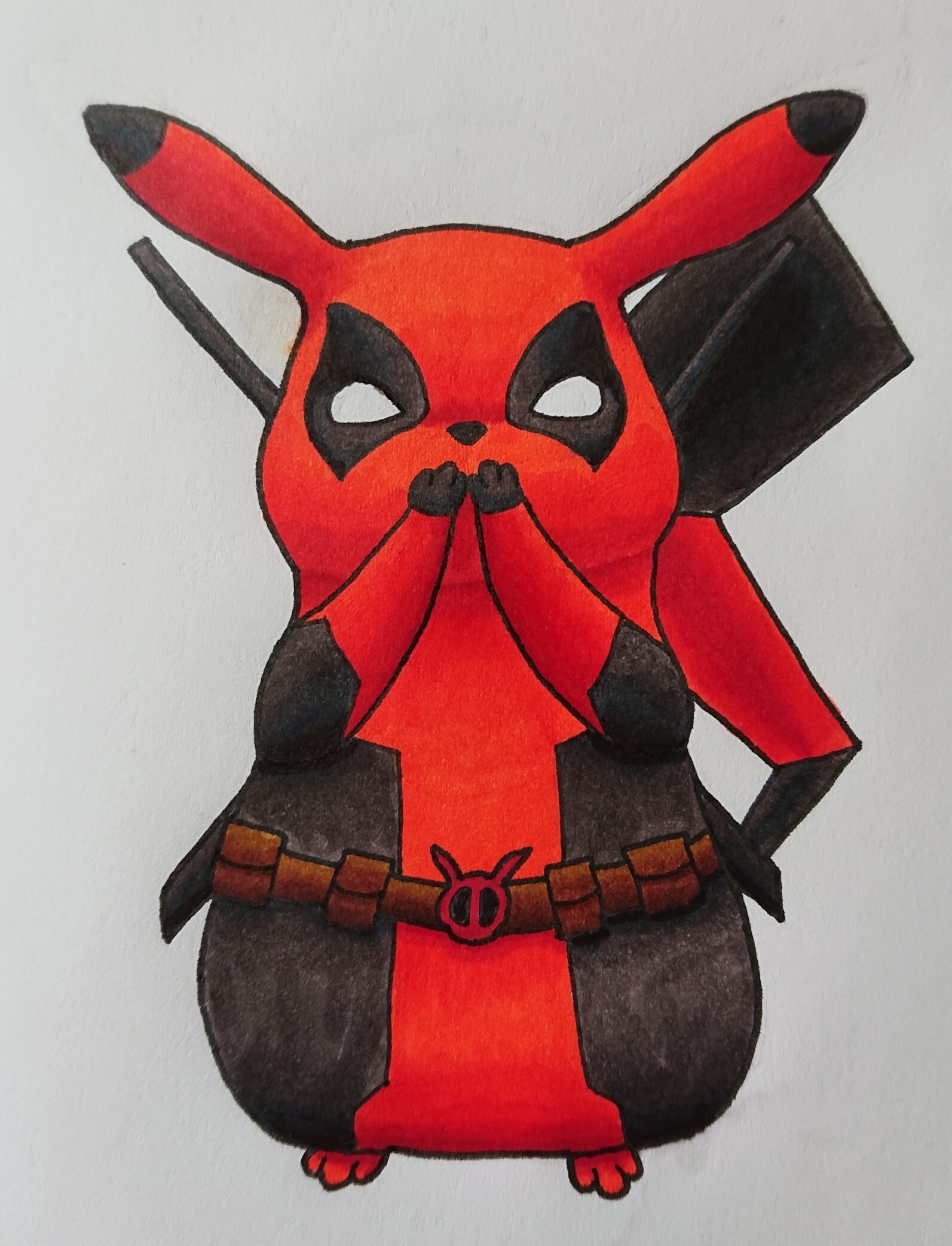 Deadpool pikachu online stuffed animal