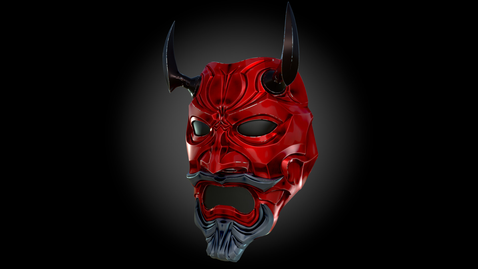 Artstation Uncle Oni Mask Ivan Makarov