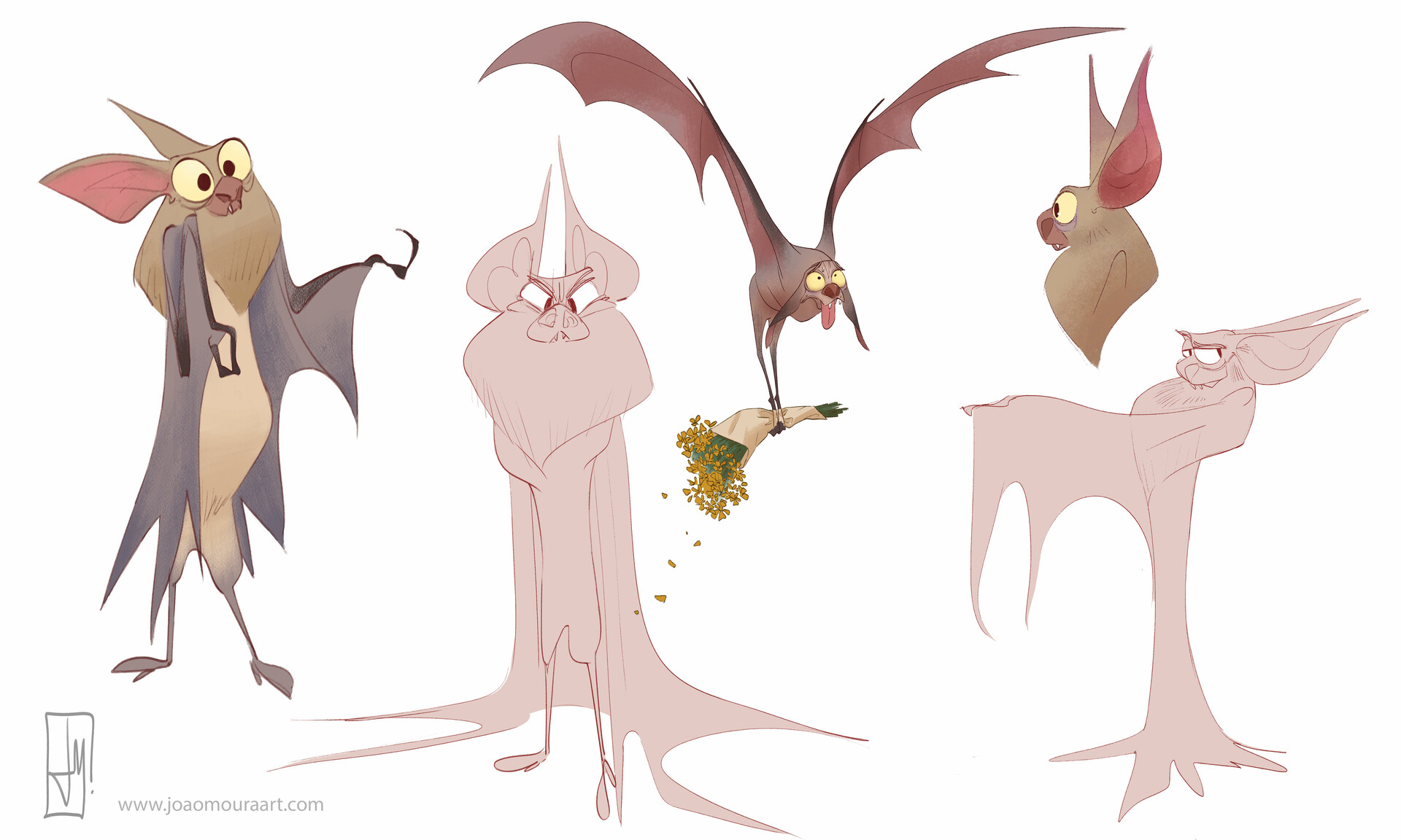 ArtStation Bat character development