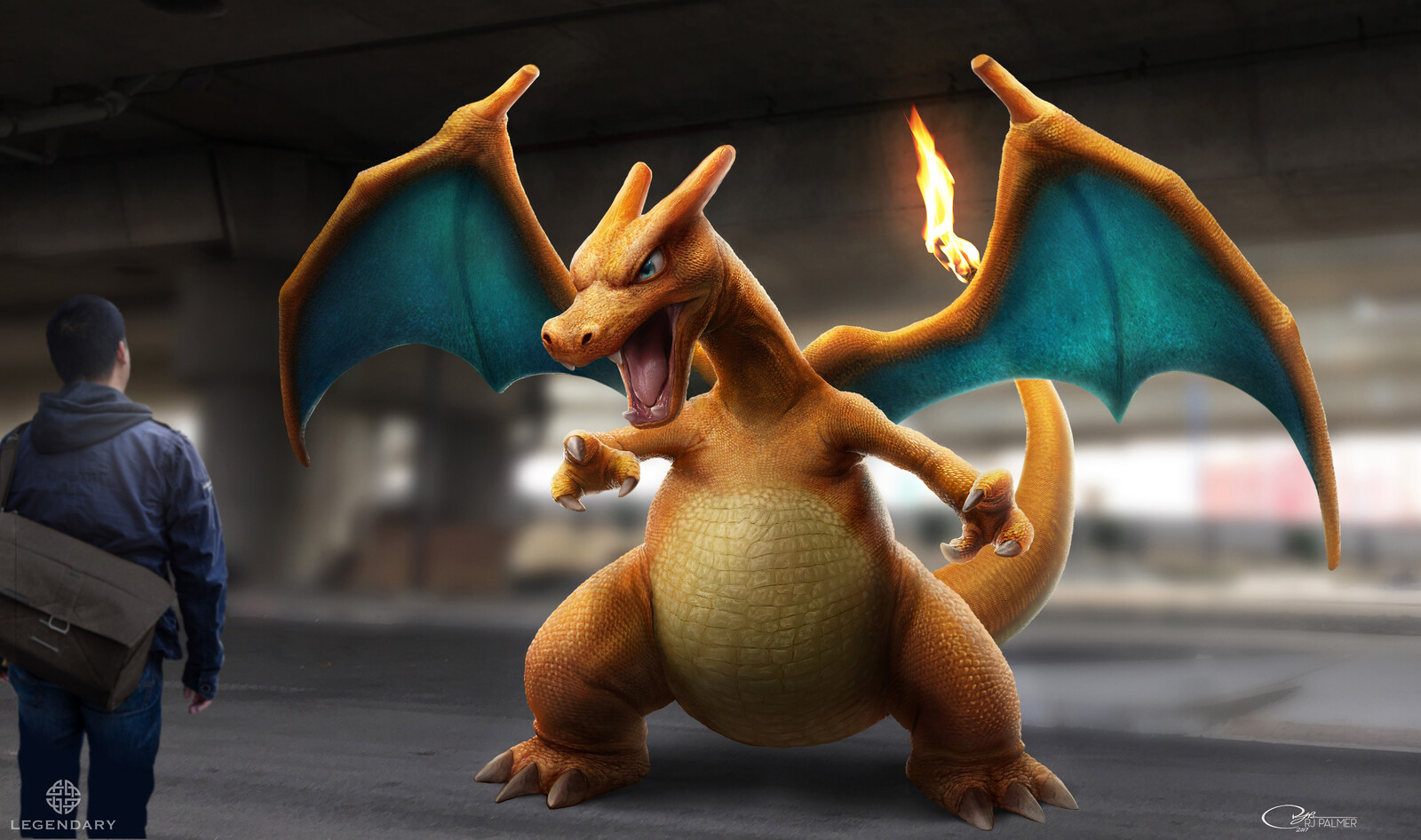This was the final of 4 charizard designs I did on Detective Pikachu. I was super proud of how this one came out. I tried very hard to match the look of 3D sculpt concept art with my 2D skills.
