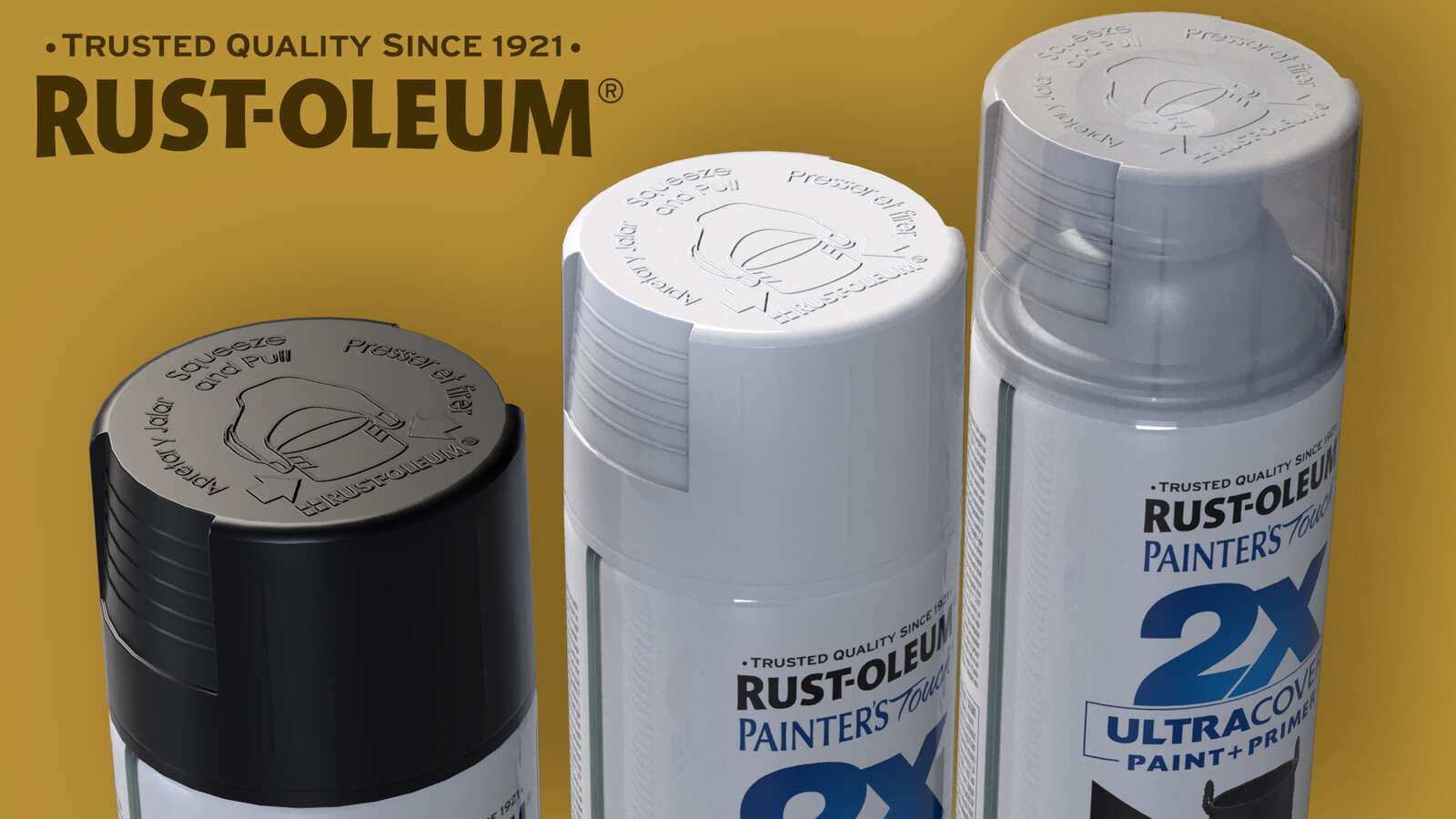 Eric Hamrin - 3D MODELING :-: Rust-oleum Spray Paint Cans