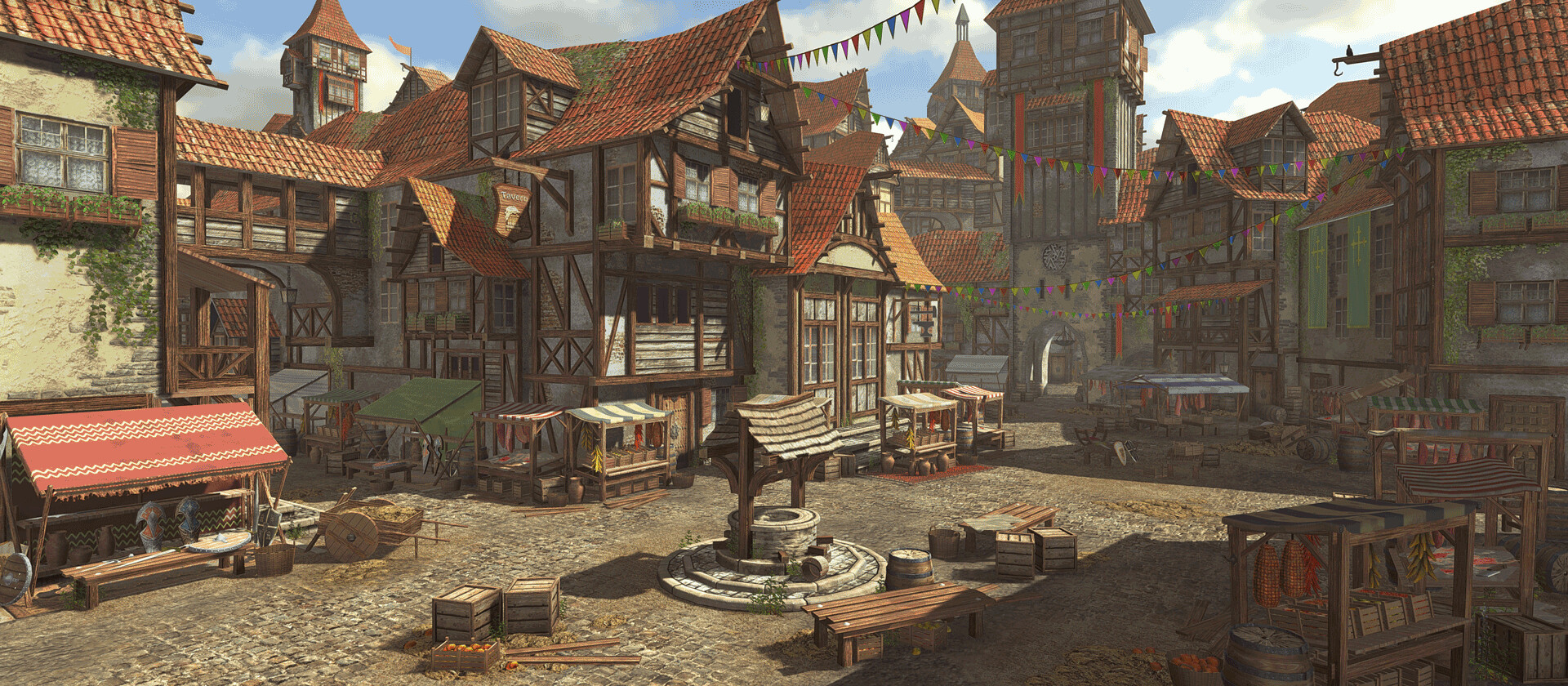 ArtStation - RPG Town Market