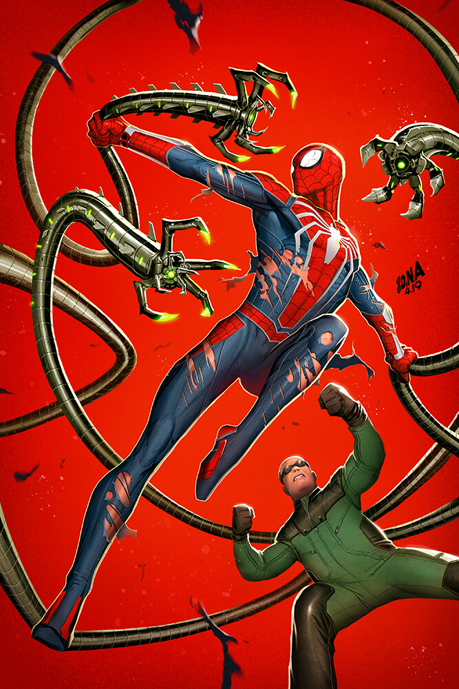 ArtStation - Spider-Man PS4 Vs. Doctor Octopus