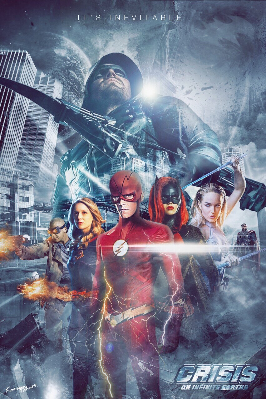 Fan-art poster for the upcoming arrowverse cross over.
