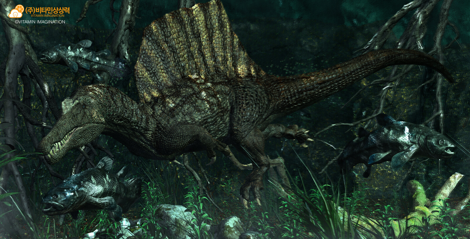 Hunting of Spinosaurus