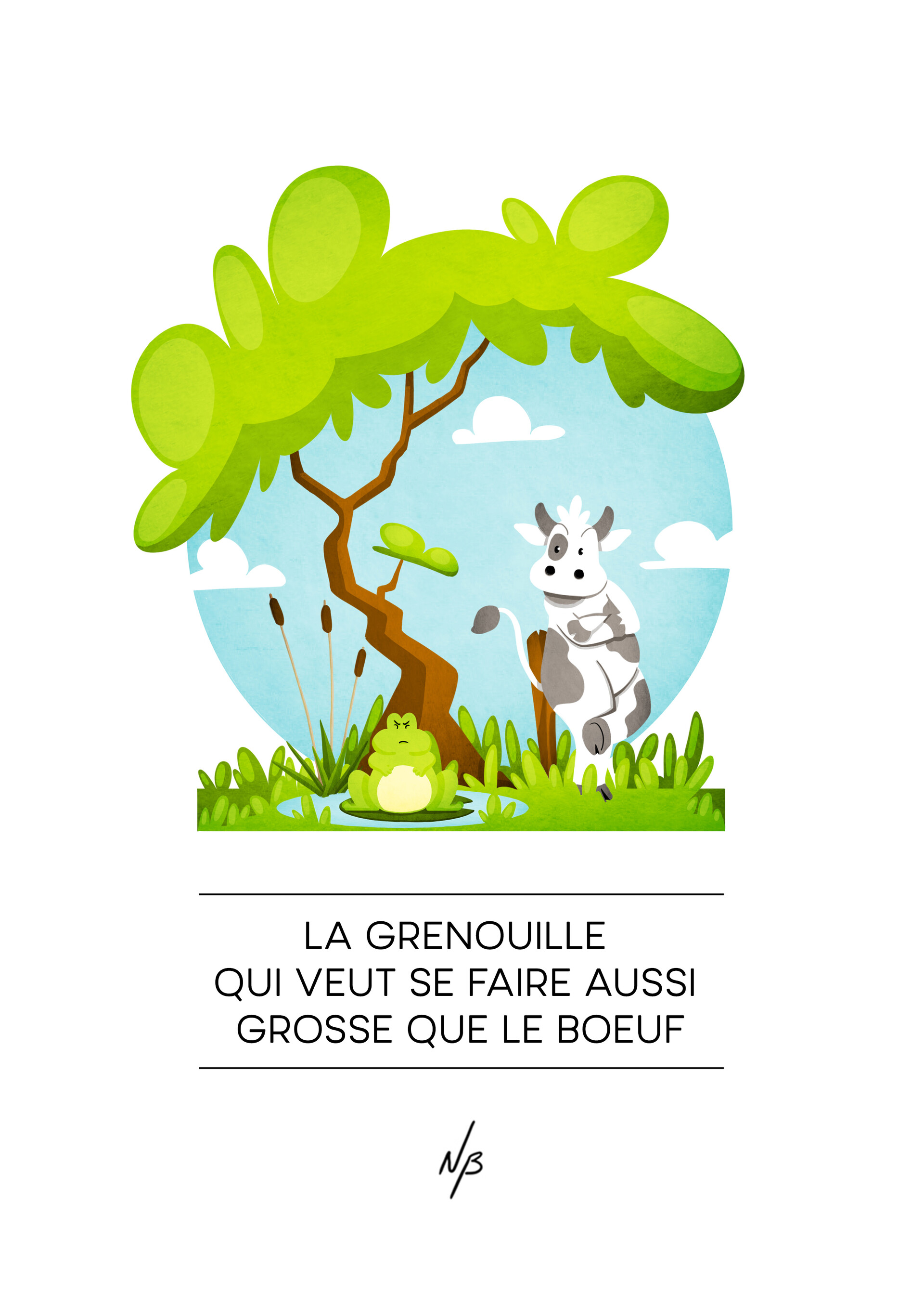La Grenouille Qui Veut Se Faire Aussi Grosse Que Le Boeuf - appambitious