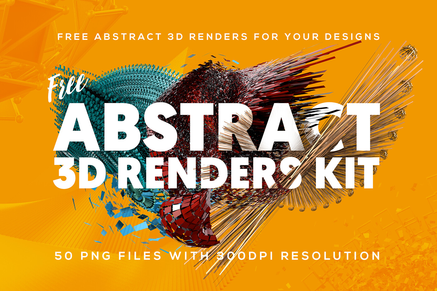 Artstation Download 50 Free Abstract 3d Shapes For Photoshop