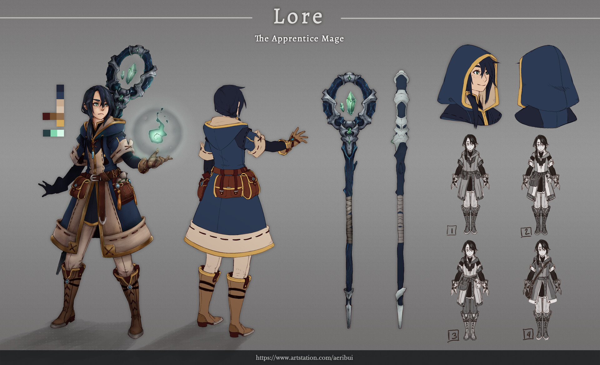ArtStation - Number Lore Characters (My Version)