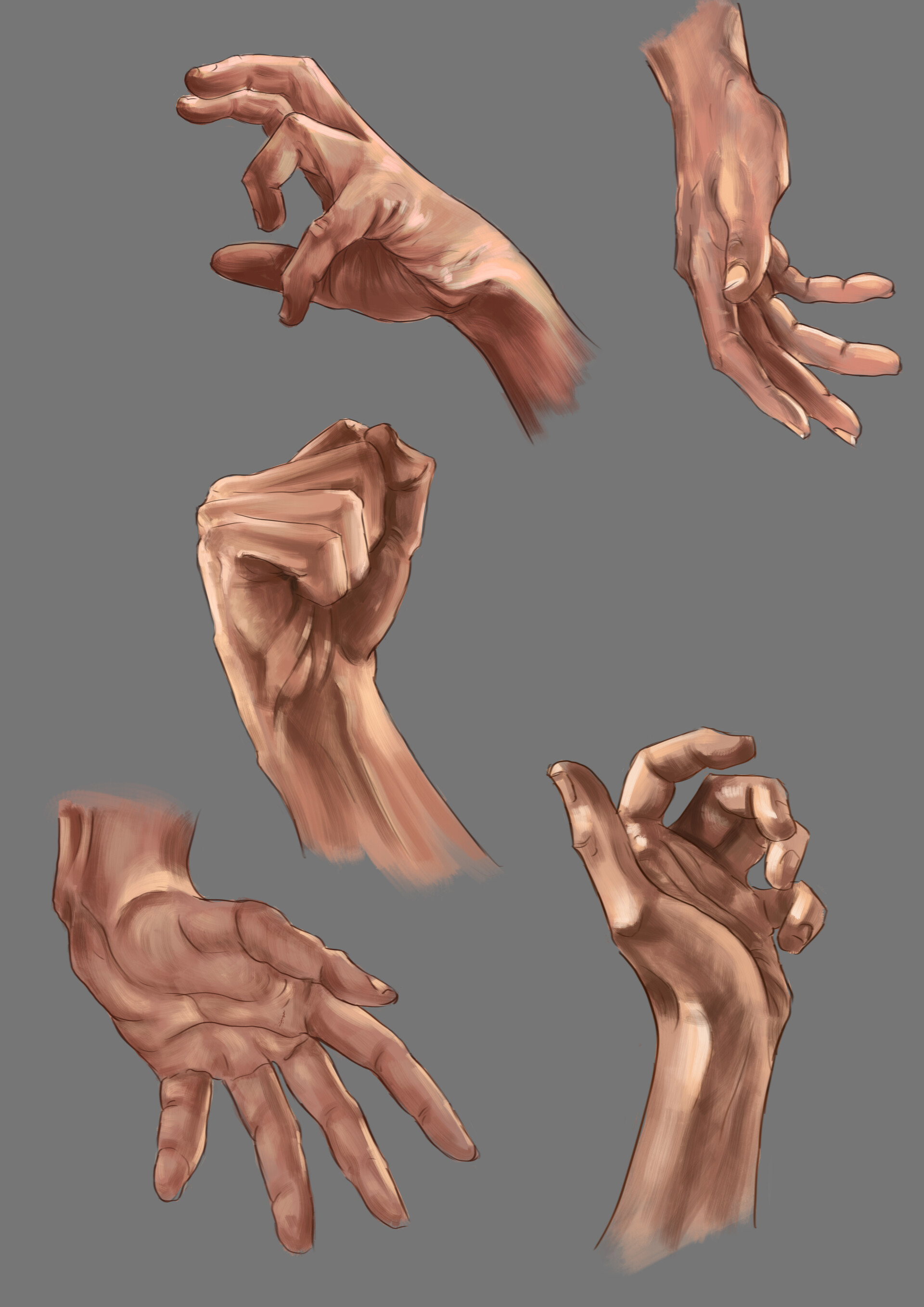 Artstation Hand Studies Matylda Nowak