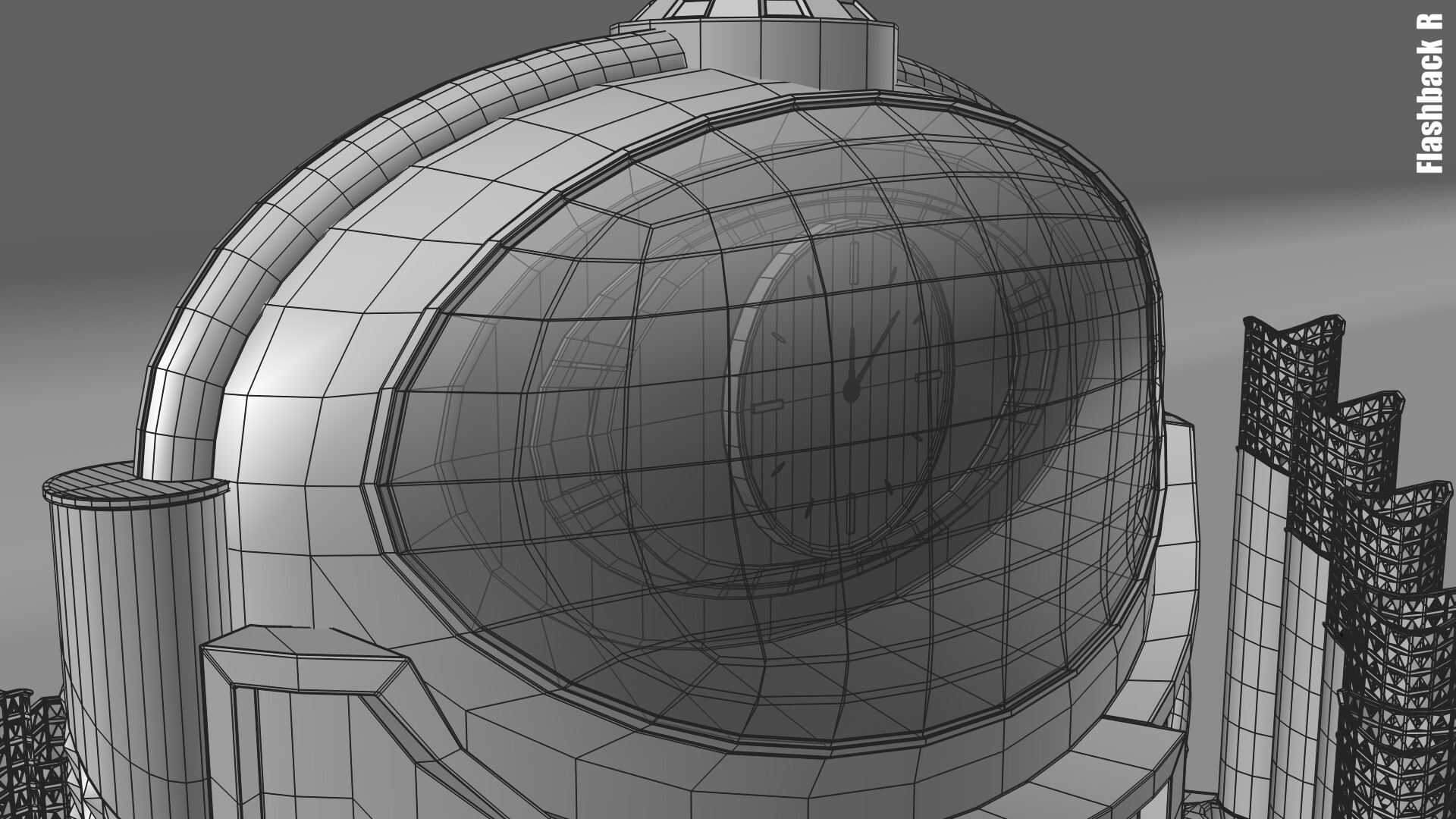 Artstation Modern Organ Clock Flashback R