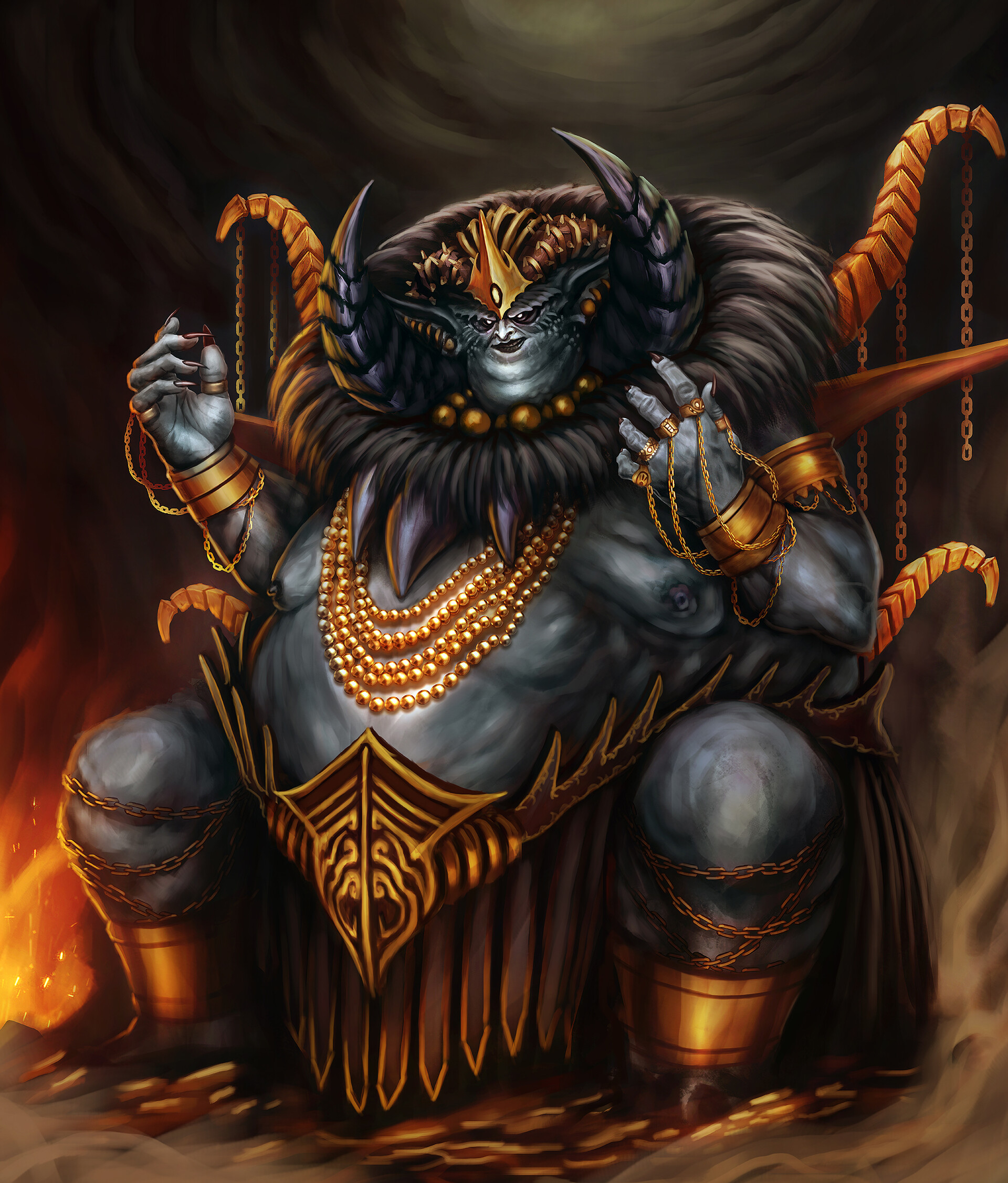 Artstation Greed 7 Deadly Sins Edwin Sablaya
