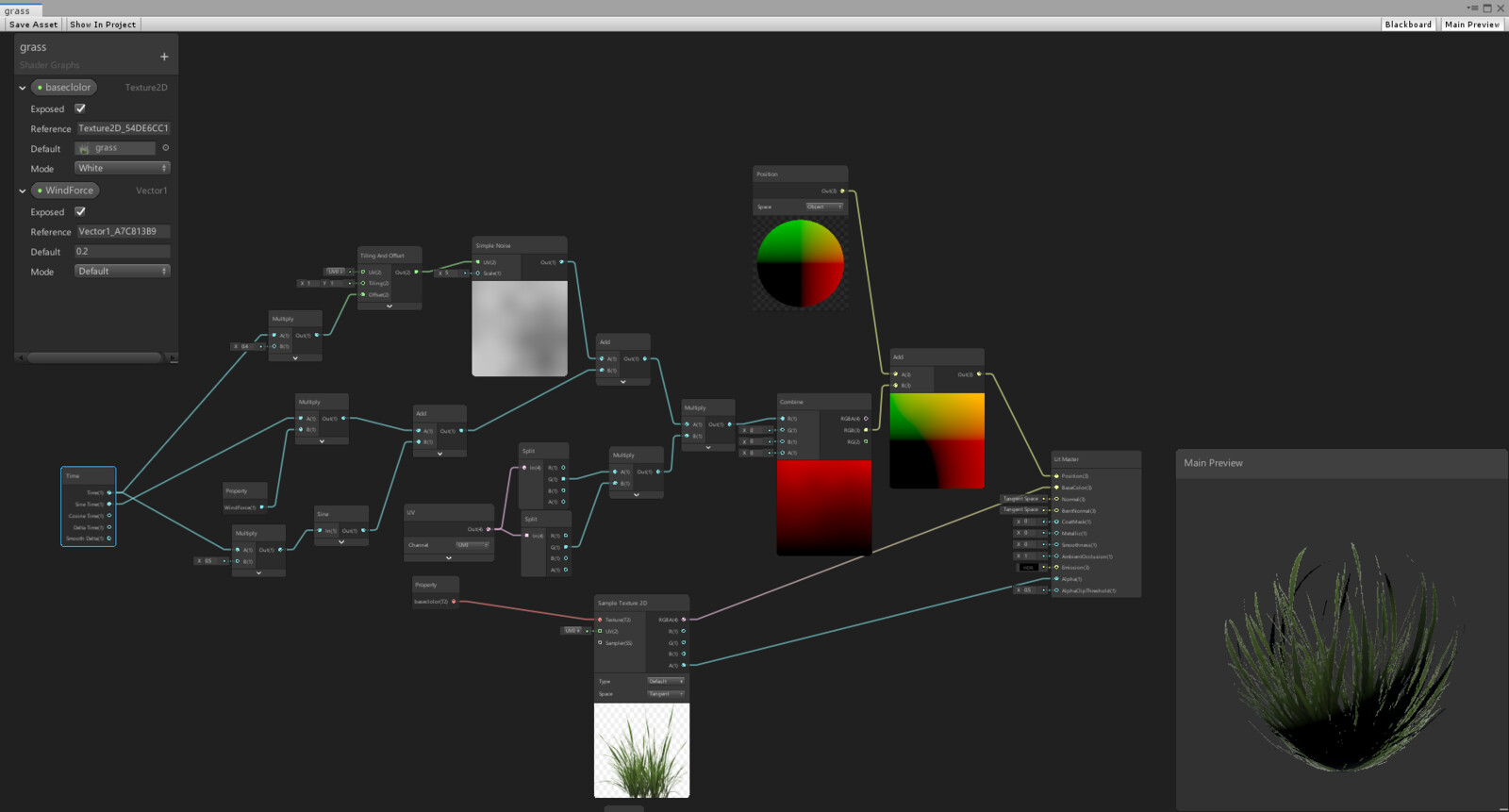 qin Guo - windy grass unity shader graph