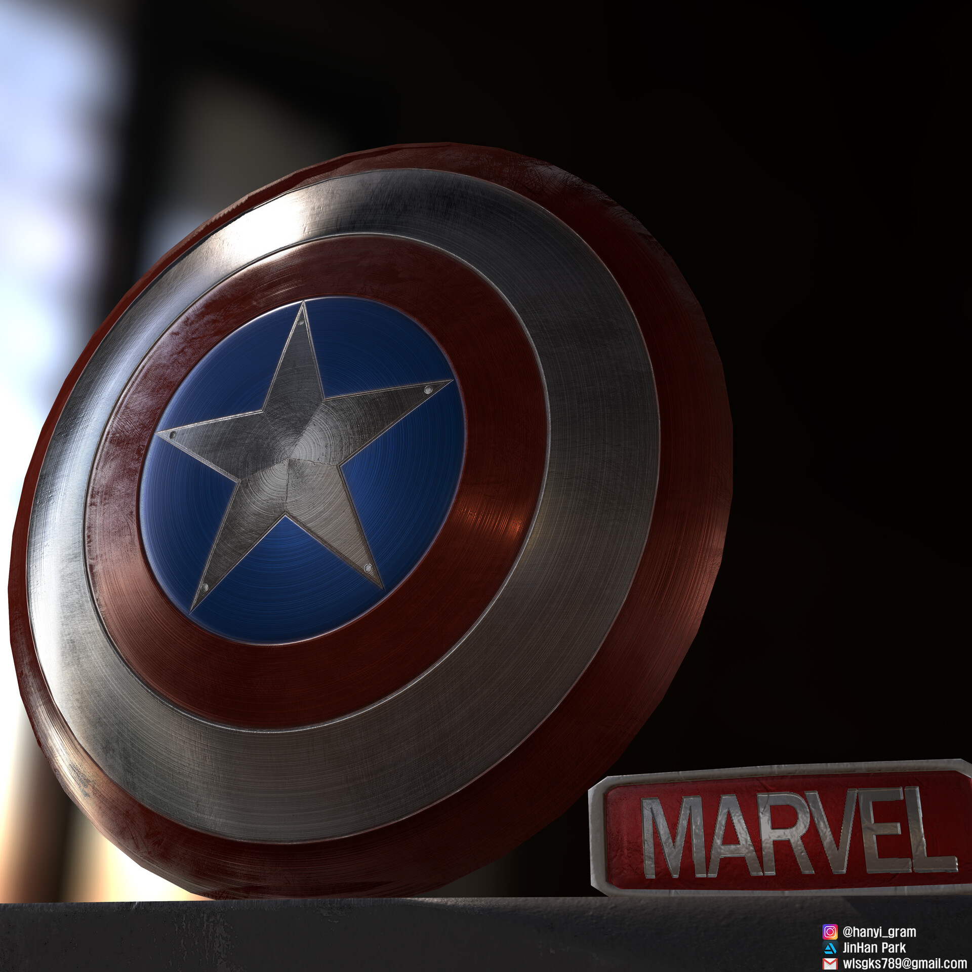marvel captain america shield clear