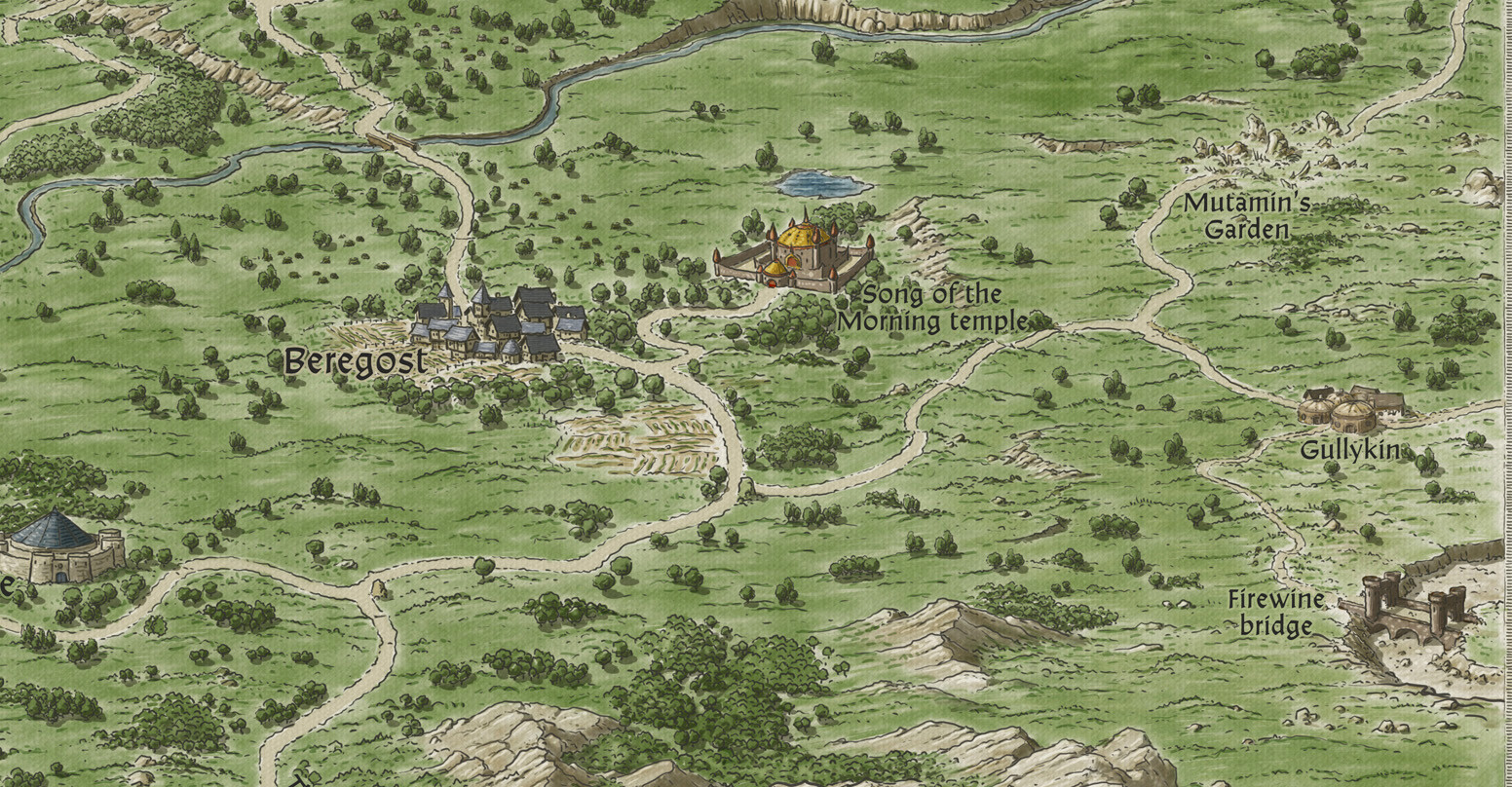 John Stevenson - Baldur's Gate - Sword Coast map