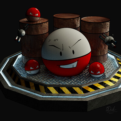 Pixilart - Realistic(?) Voltorb and Electrode(Pokemon) by Eternal
