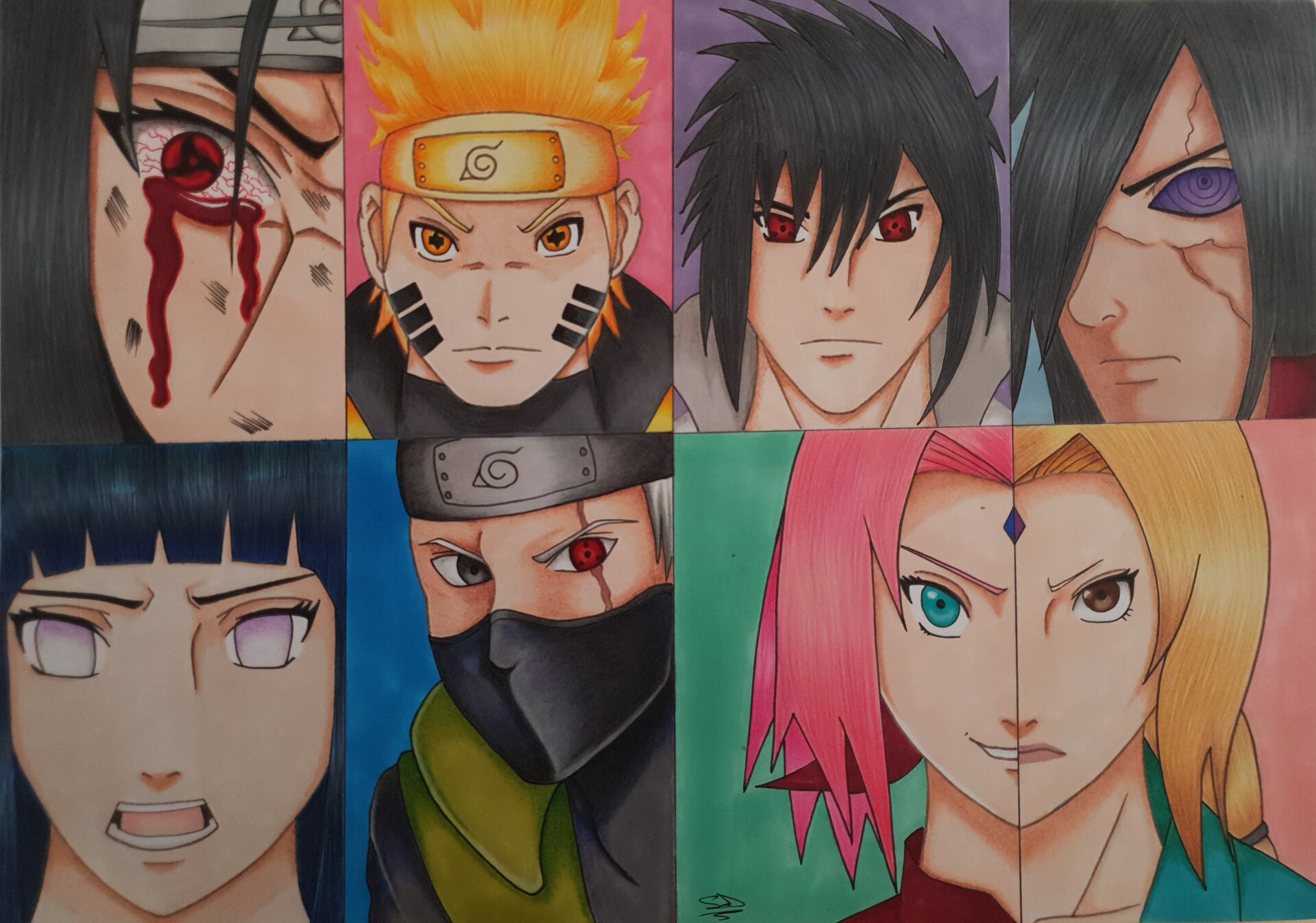 ArtStation - just some drawings of characters from the anime naruto