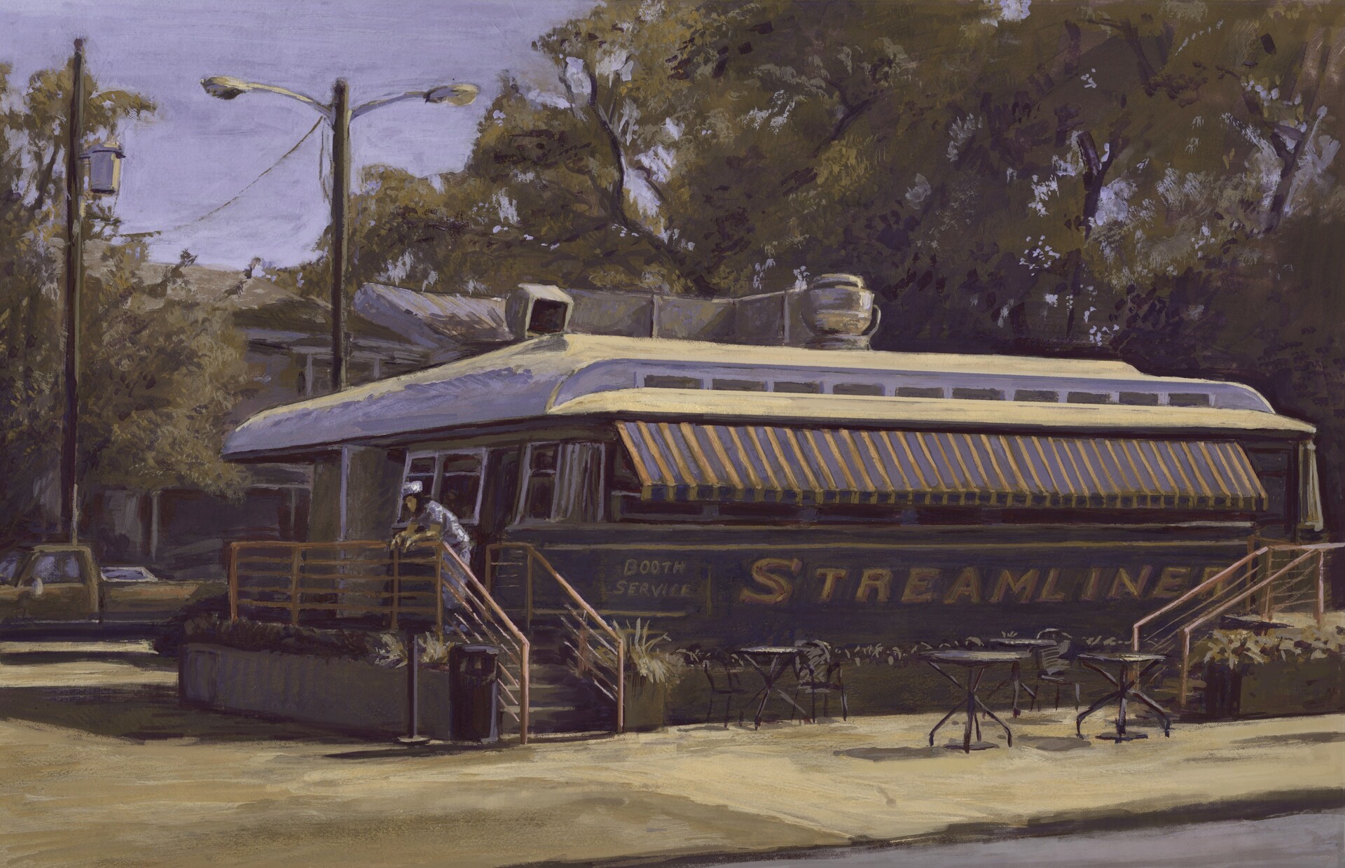 Artstation Diner Painting Daniel White