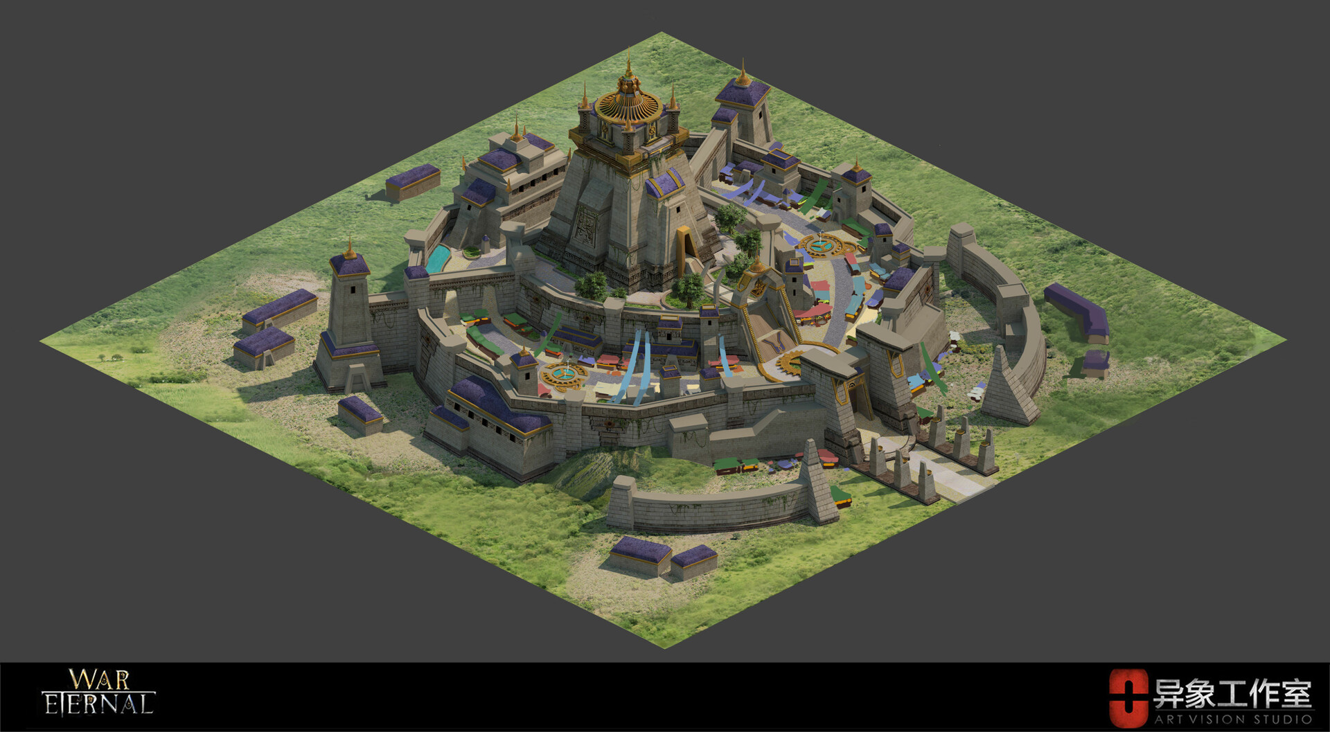 ArtStation - building design level up for War Eternal
