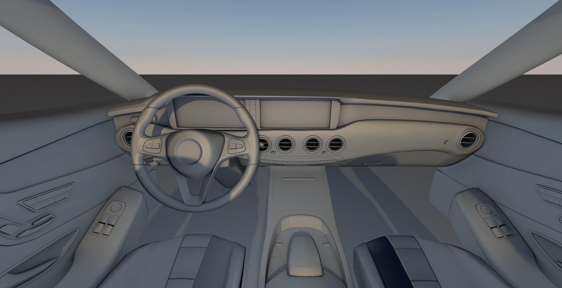 Vlad Ocs Mercedes Benz S500 Interior 3d