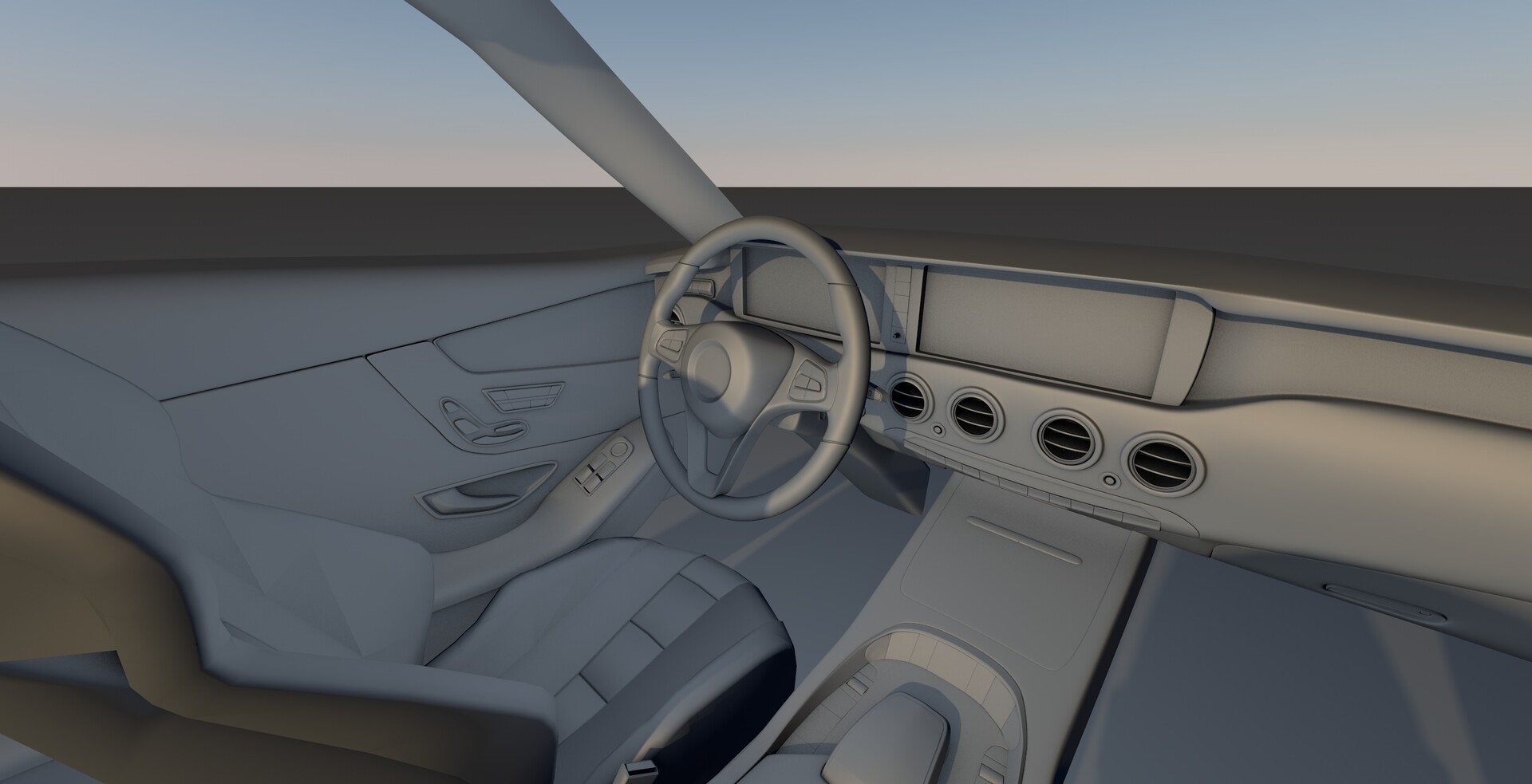 Artstation Mercedes Benz S500 Interior 3d Vlad Ocs