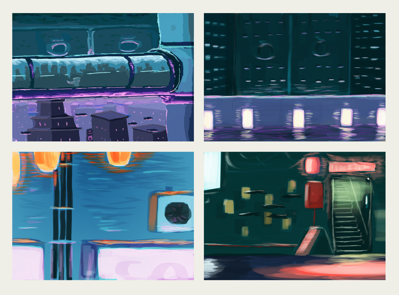 Game stage concepts.