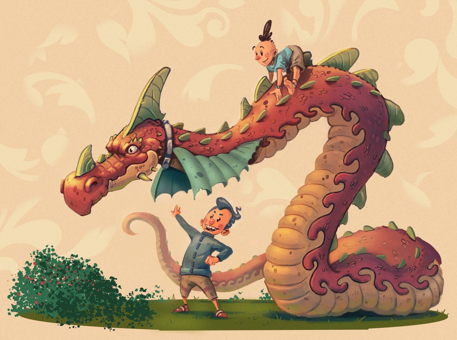 ArtStation - Kid friendly dragon