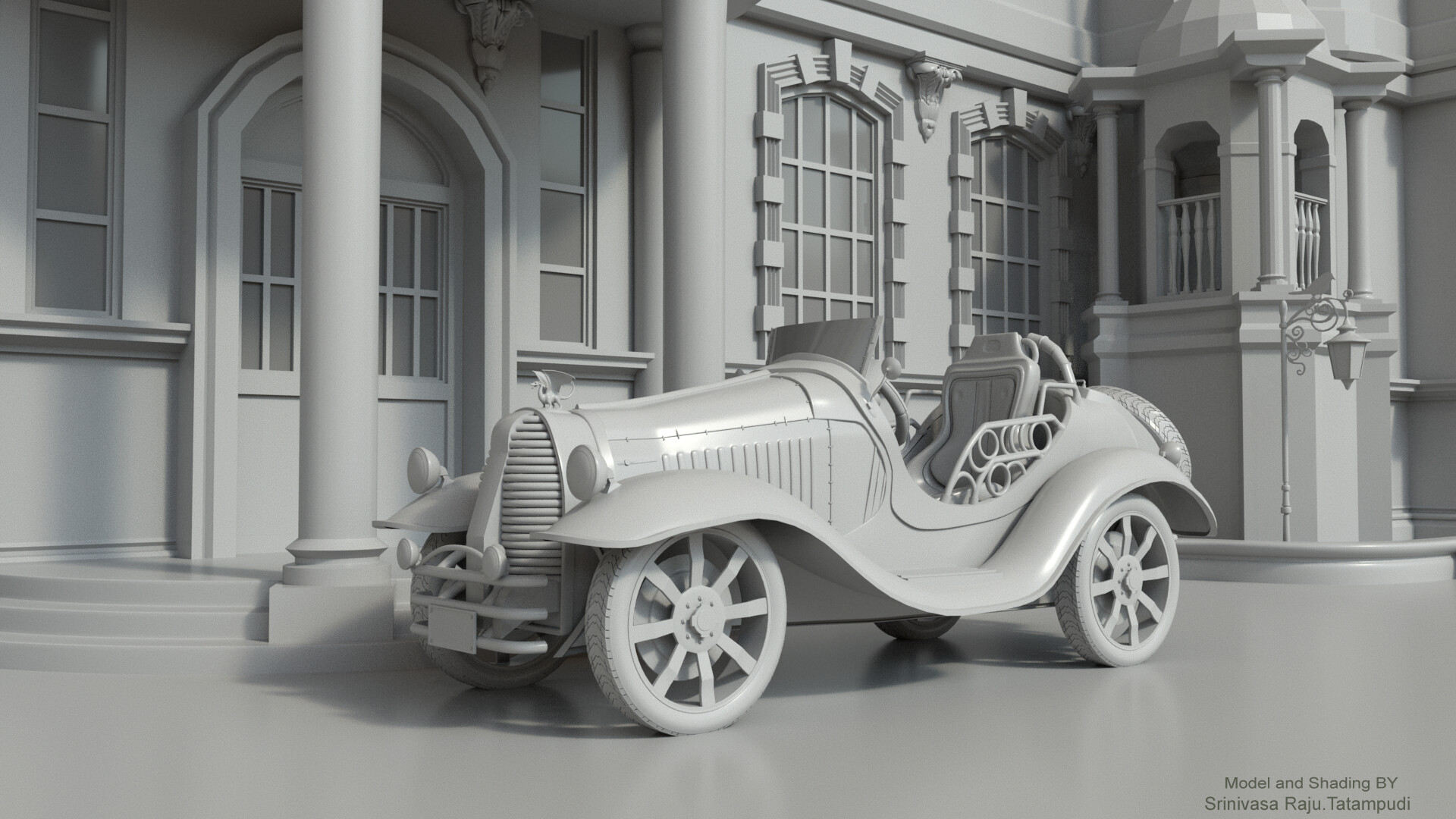 Artstation Royal Car Model Texture Project Srinivasa Raju
