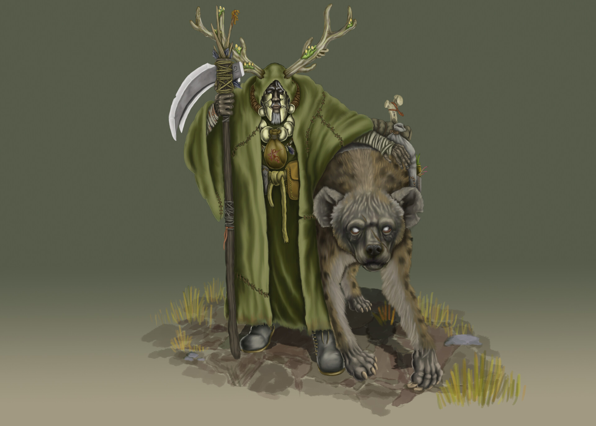 Artstation Druid Necromancer Kevin Brudecki
